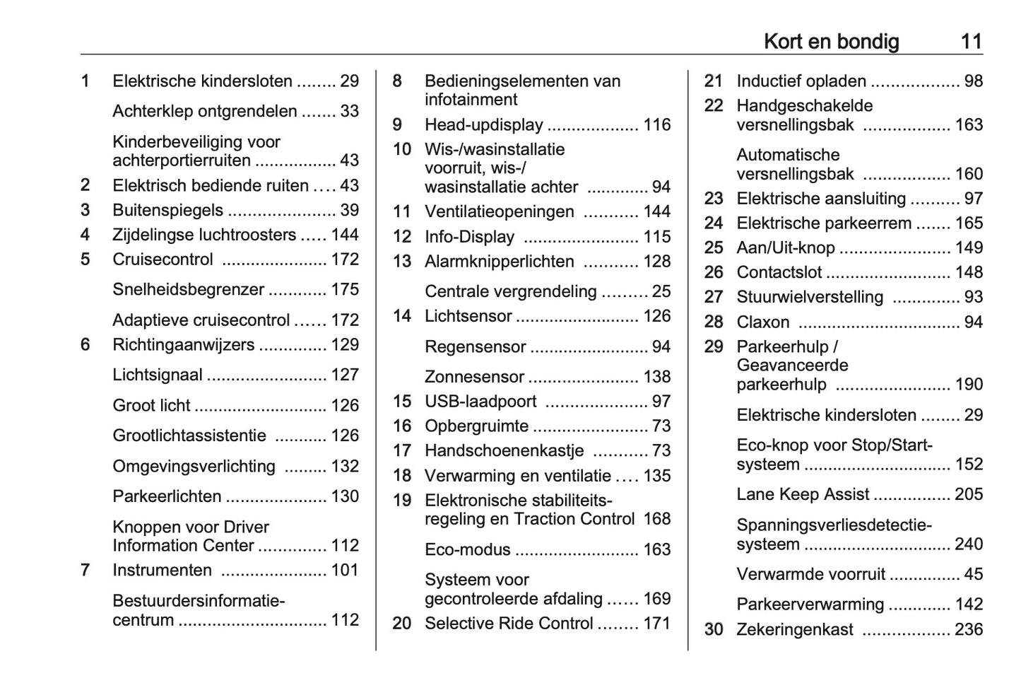 2021 Opel Combo Owner's Manual | Dutch