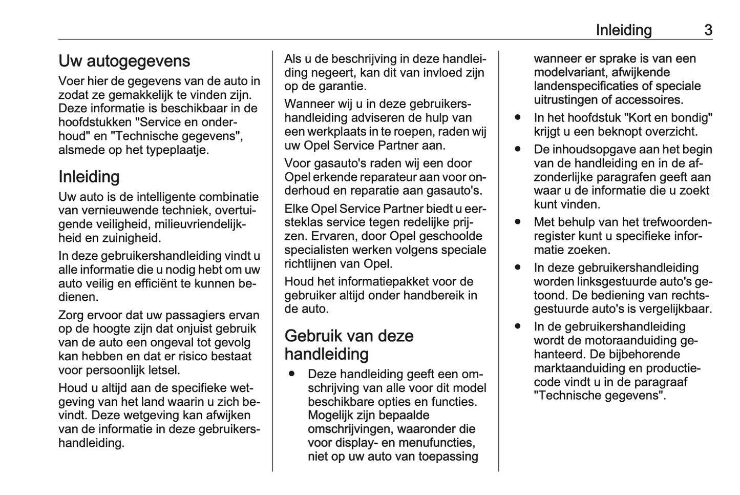 2015-2016 Opel Corsa Owner's Manual | Dutch