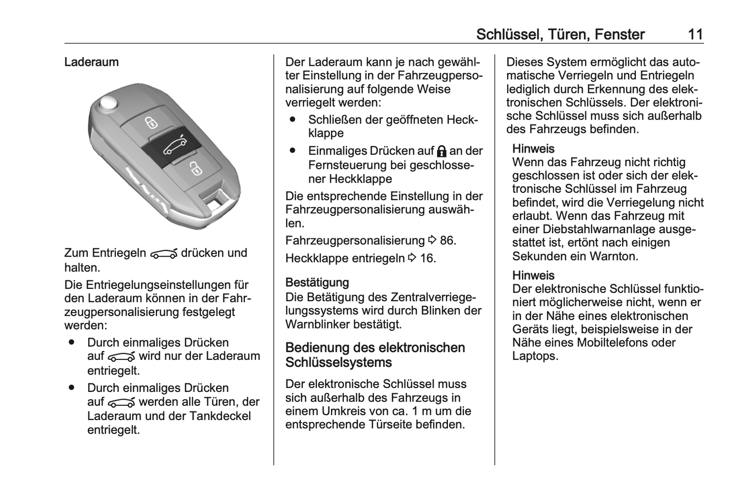 2020-2021 Opel Corsa/Corsa-e Owner's Manual | German