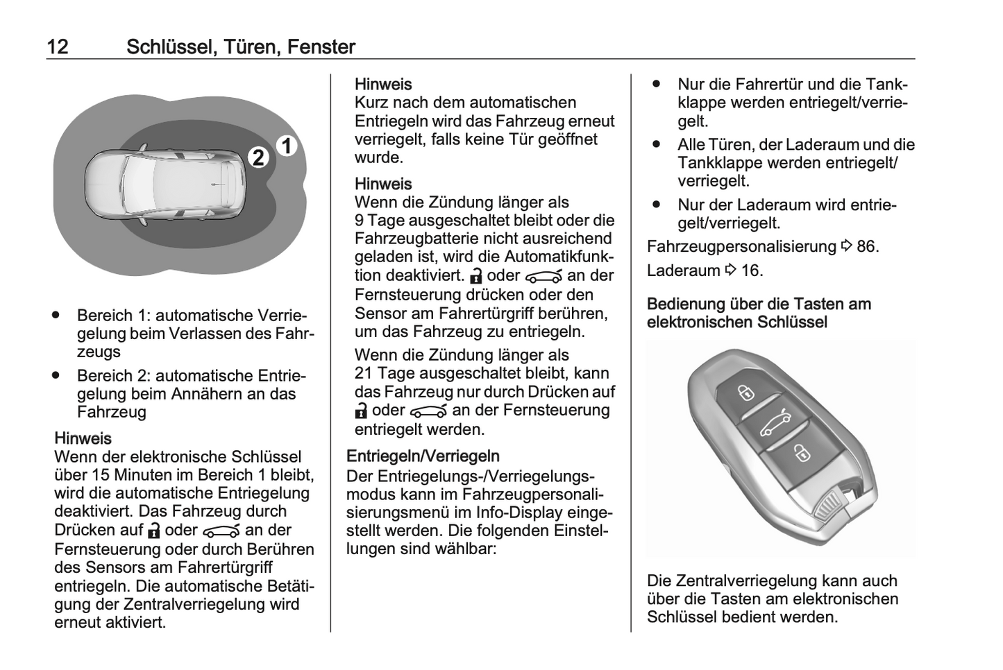 2020-2021 Opel Corsa/Corsa-e Owner's Manual | German