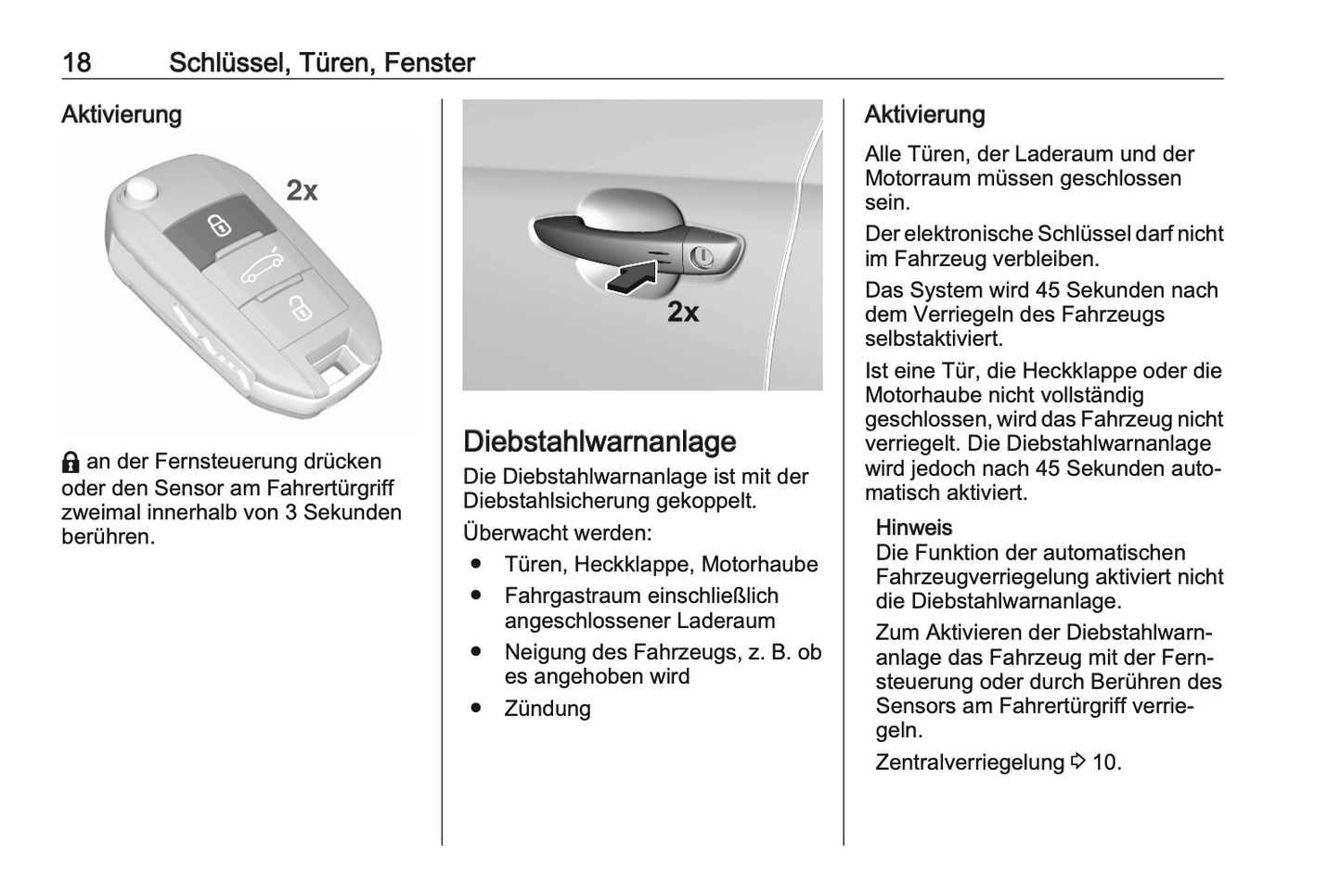 2020-2021 Opel Corsa/Corsa-e Owner's Manual | German