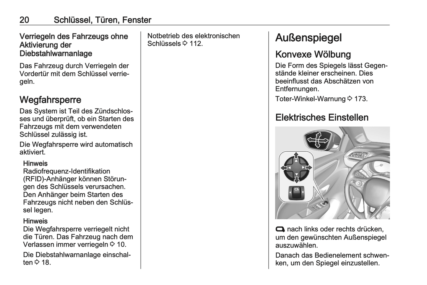 2020-2021 Opel Corsa/Corsa-e Owner's Manual | German