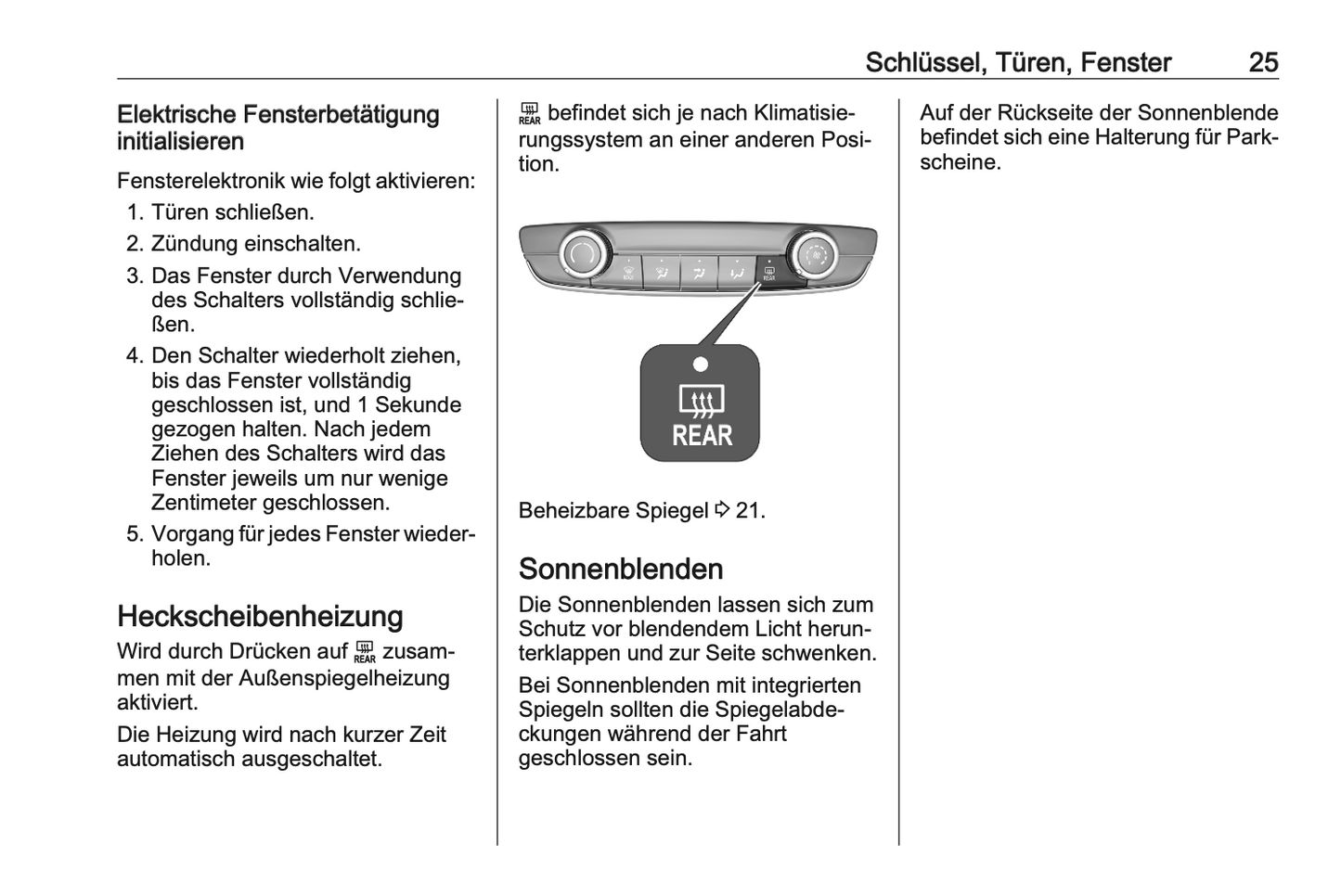 2020-2021 Opel Corsa/Corsa-e Owner's Manual | German