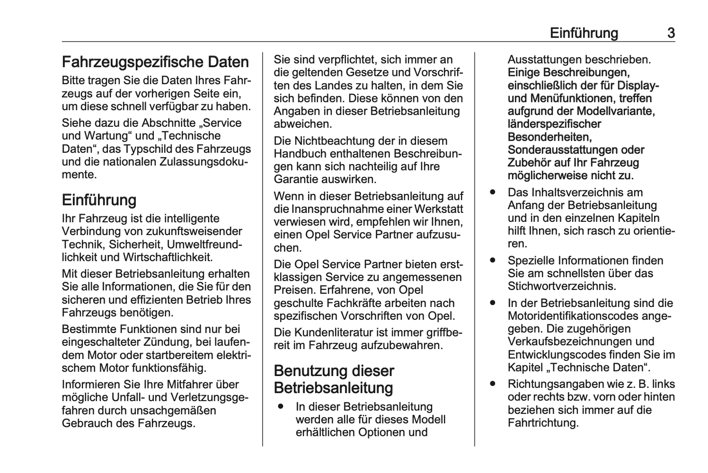 2020-2021 Opel Corsa/Corsa-e Owner's Manual | German