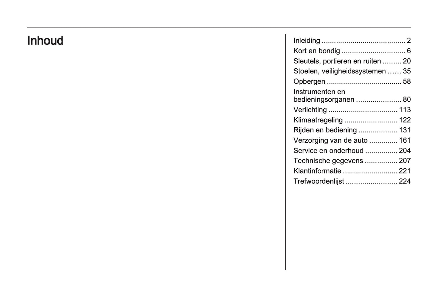 2012 Opel Meriva Owner's Manual | Dutch