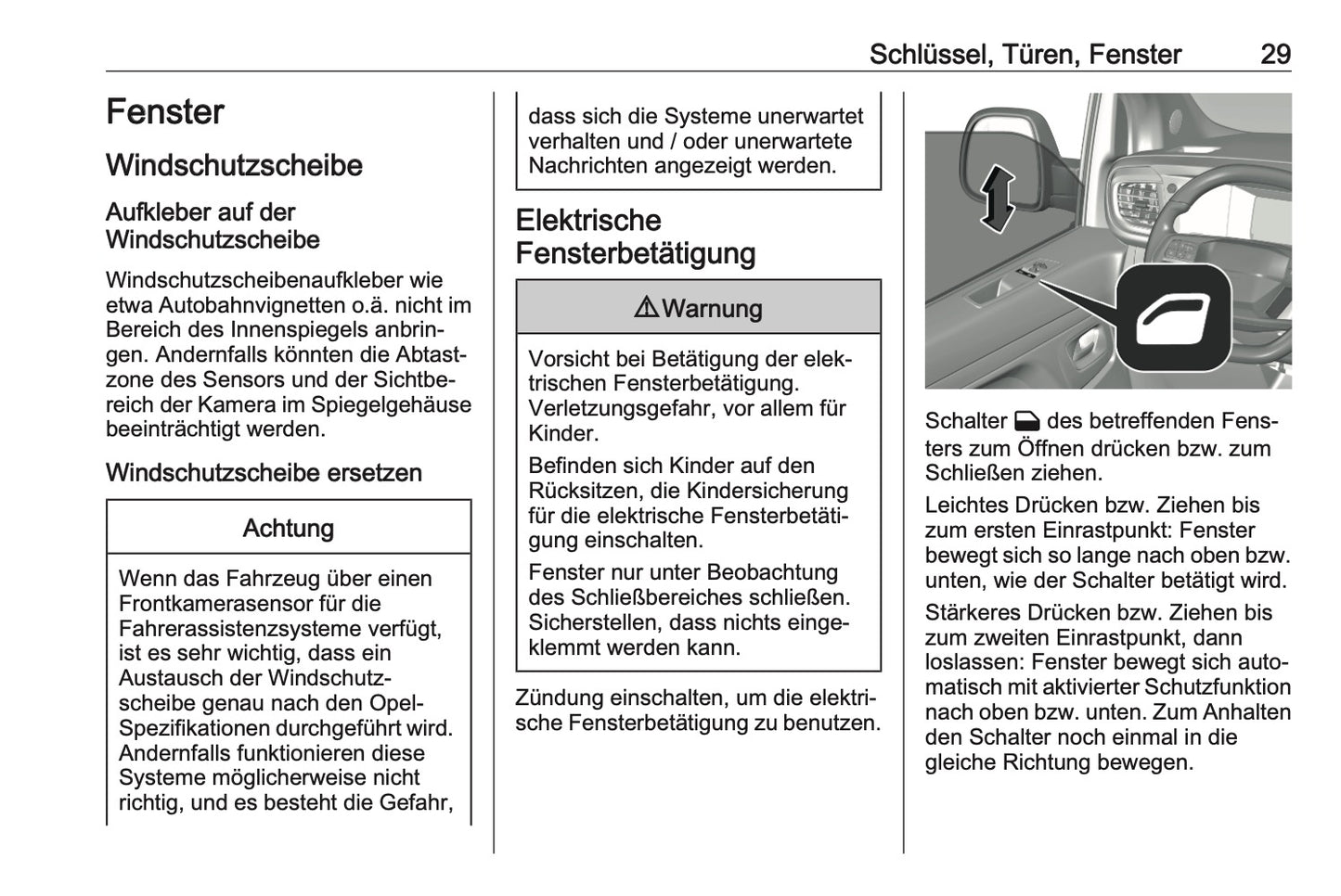 2024-2025 Opel Vivaro Owner's Manual | German