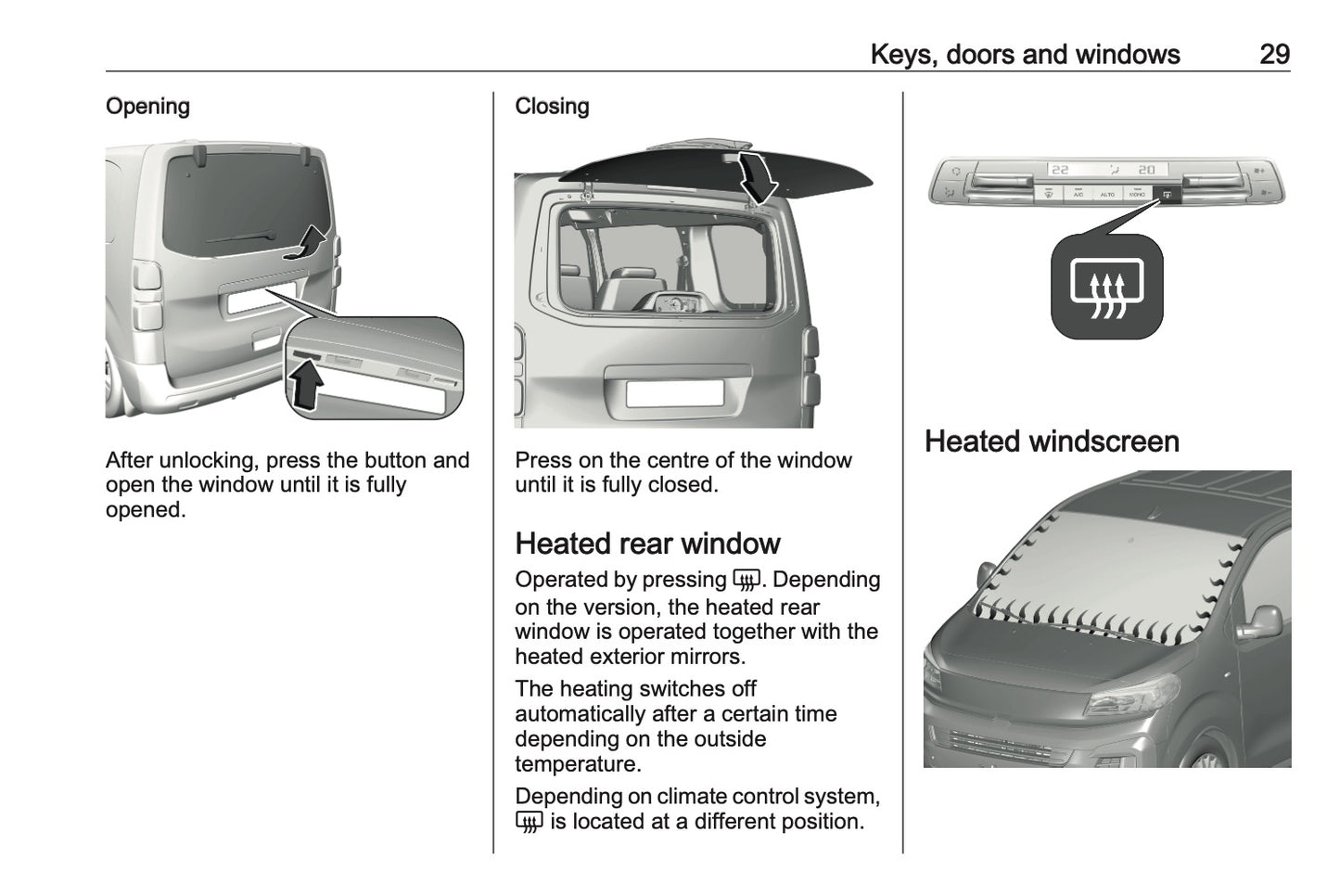 2024-2025 Opel Vivaro Owner's Manual | English