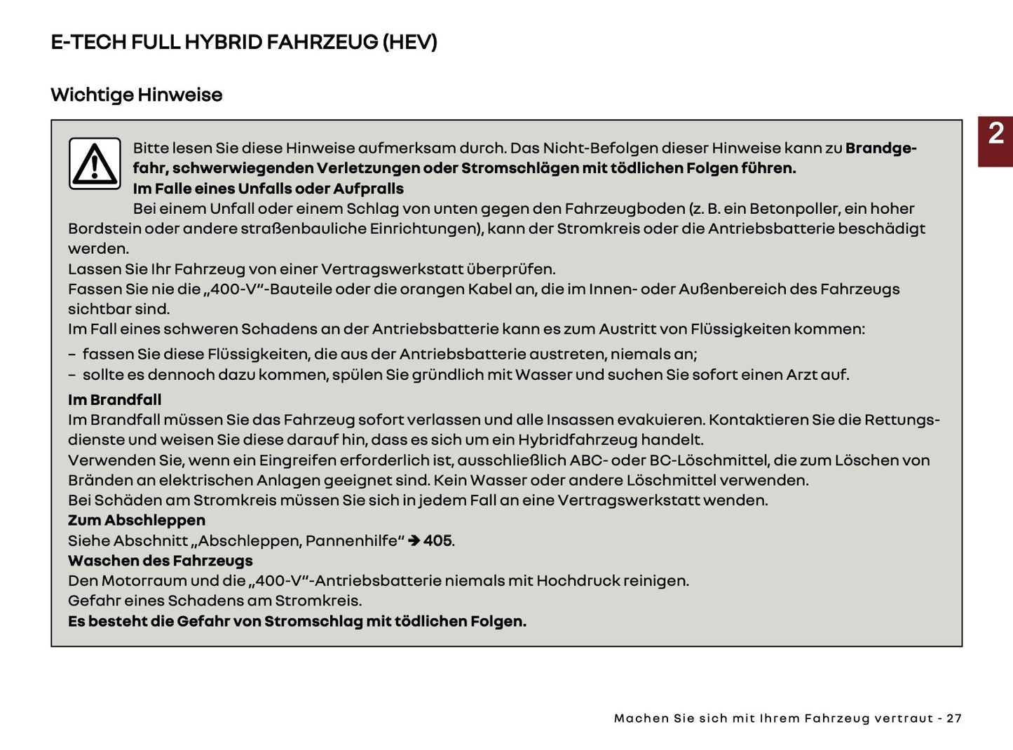 2025 Renault Austral Owner's Manual | German