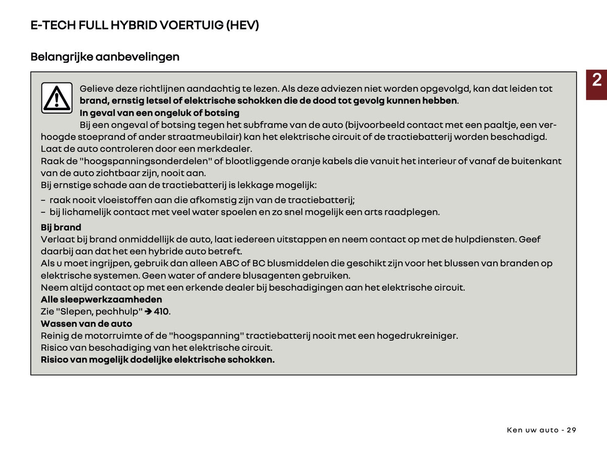 2026-2027 Renault Austral Owner's Manual | Dutch