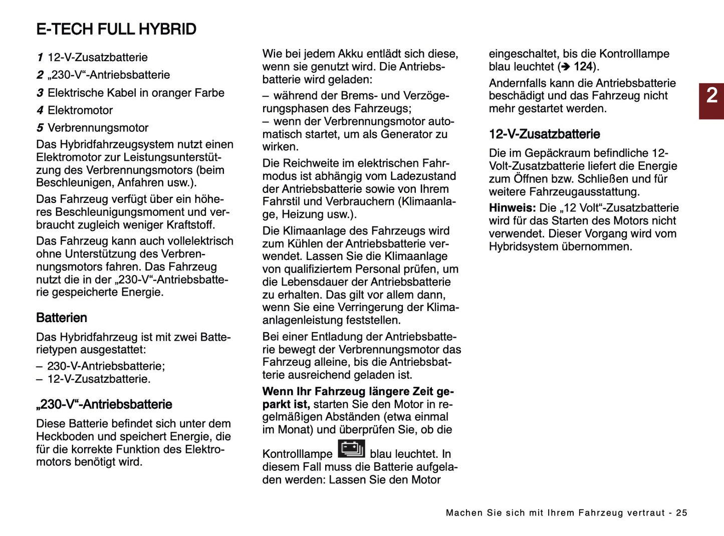 2024-2025 Renault Captur Owner's Manual | German