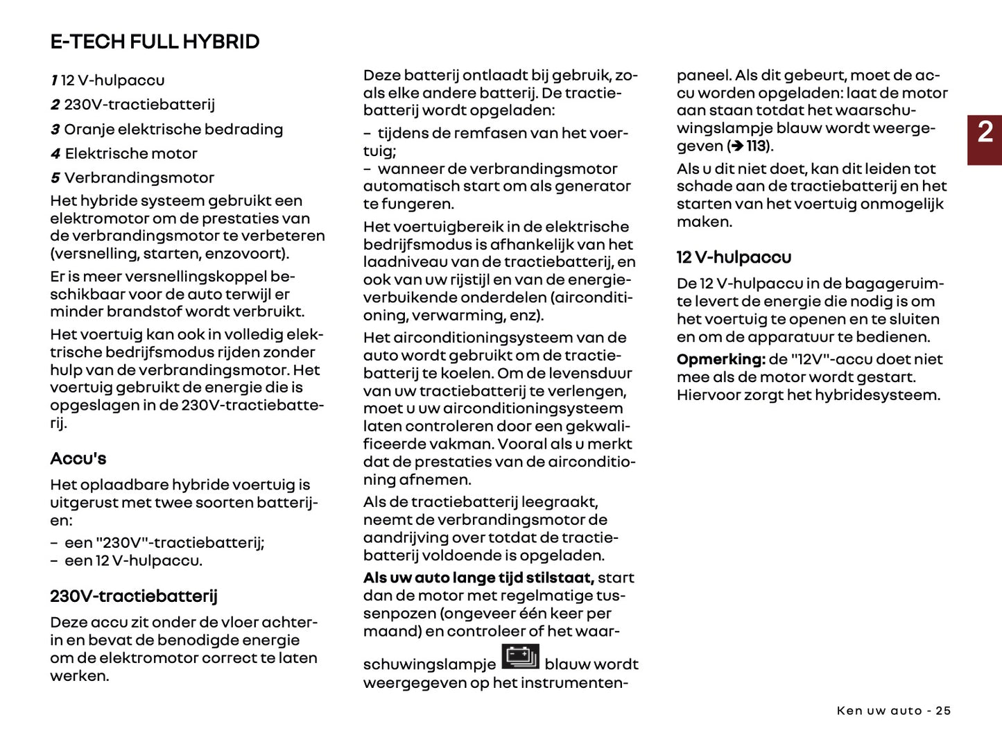 2025 Renault Captur Owner's Manual | Dutch