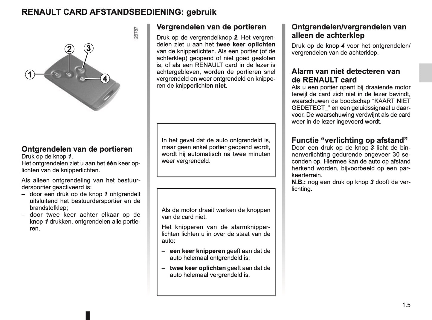 2015-2016 Renault Clio Owner's Manual | Dutch