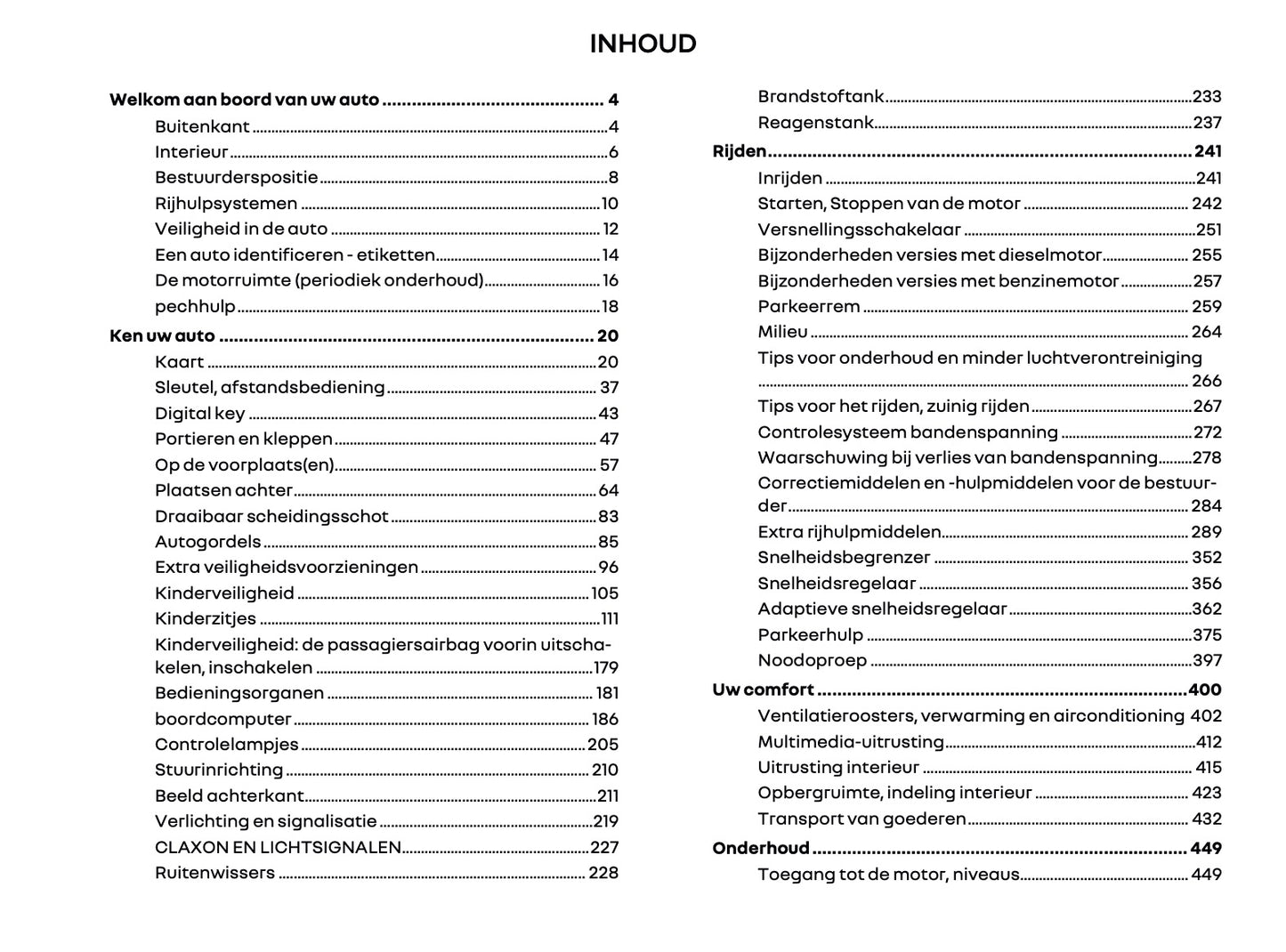 2024-2025 Renault Kangoo Owner's Manual | Dutch