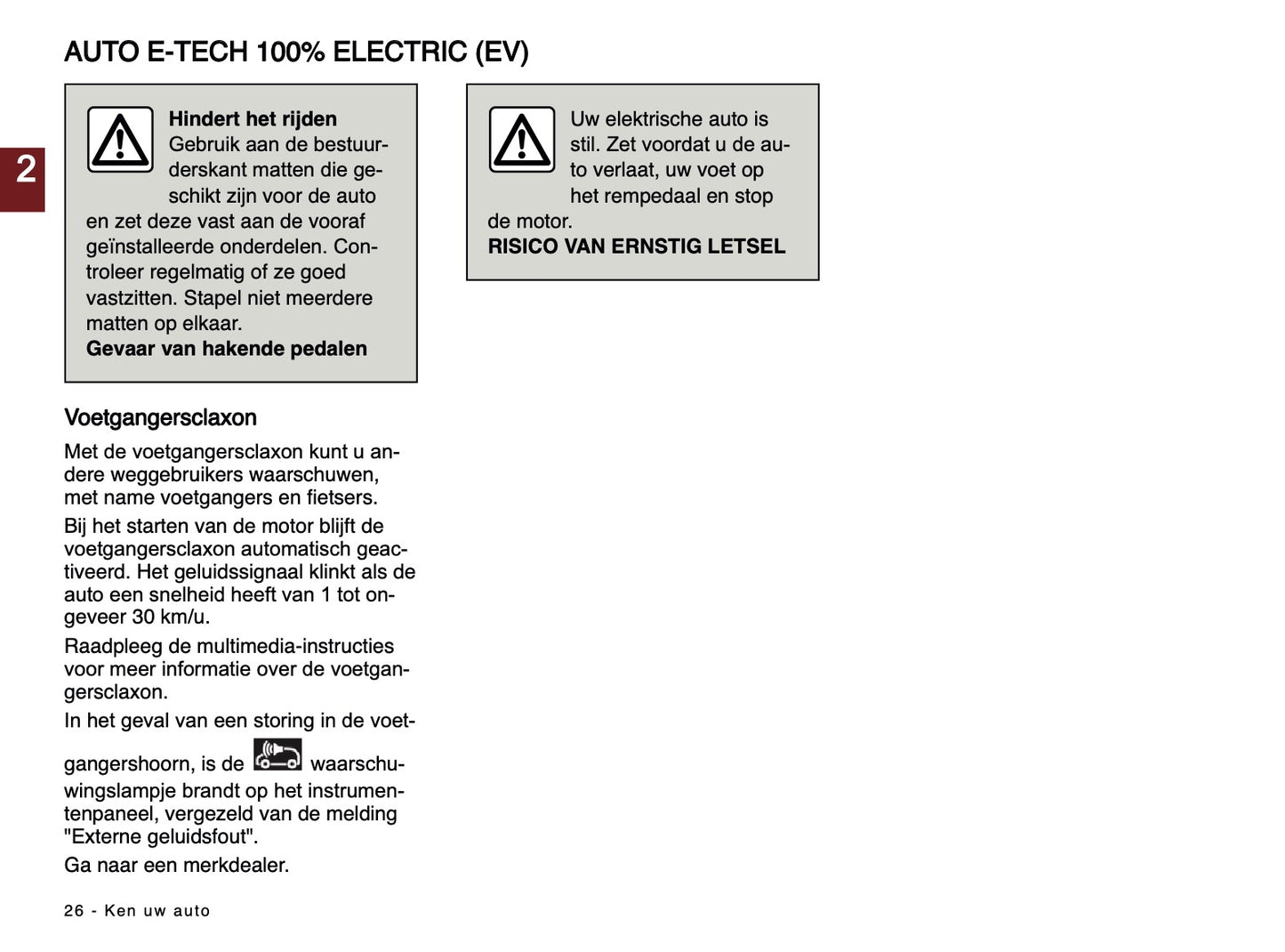 2024-2025 Renault Megane E-Tech Owner's Manual | Dutch