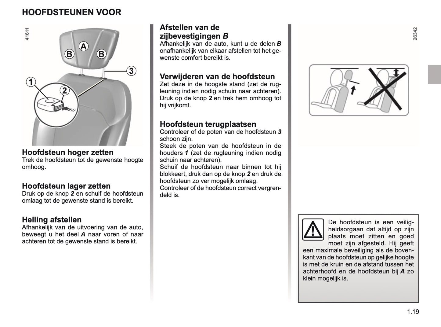 2018-2019 Renault Scenic/Grand Scenic Owner's Manual | Dutch