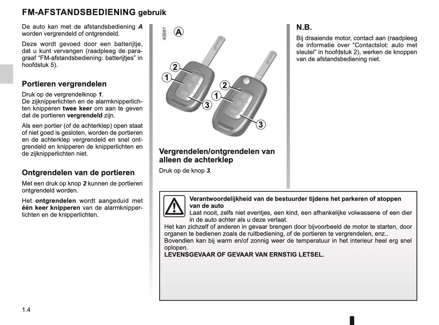 2019-2020 Renault Scenic/Grand Scenic Owner's Manual | Dutch