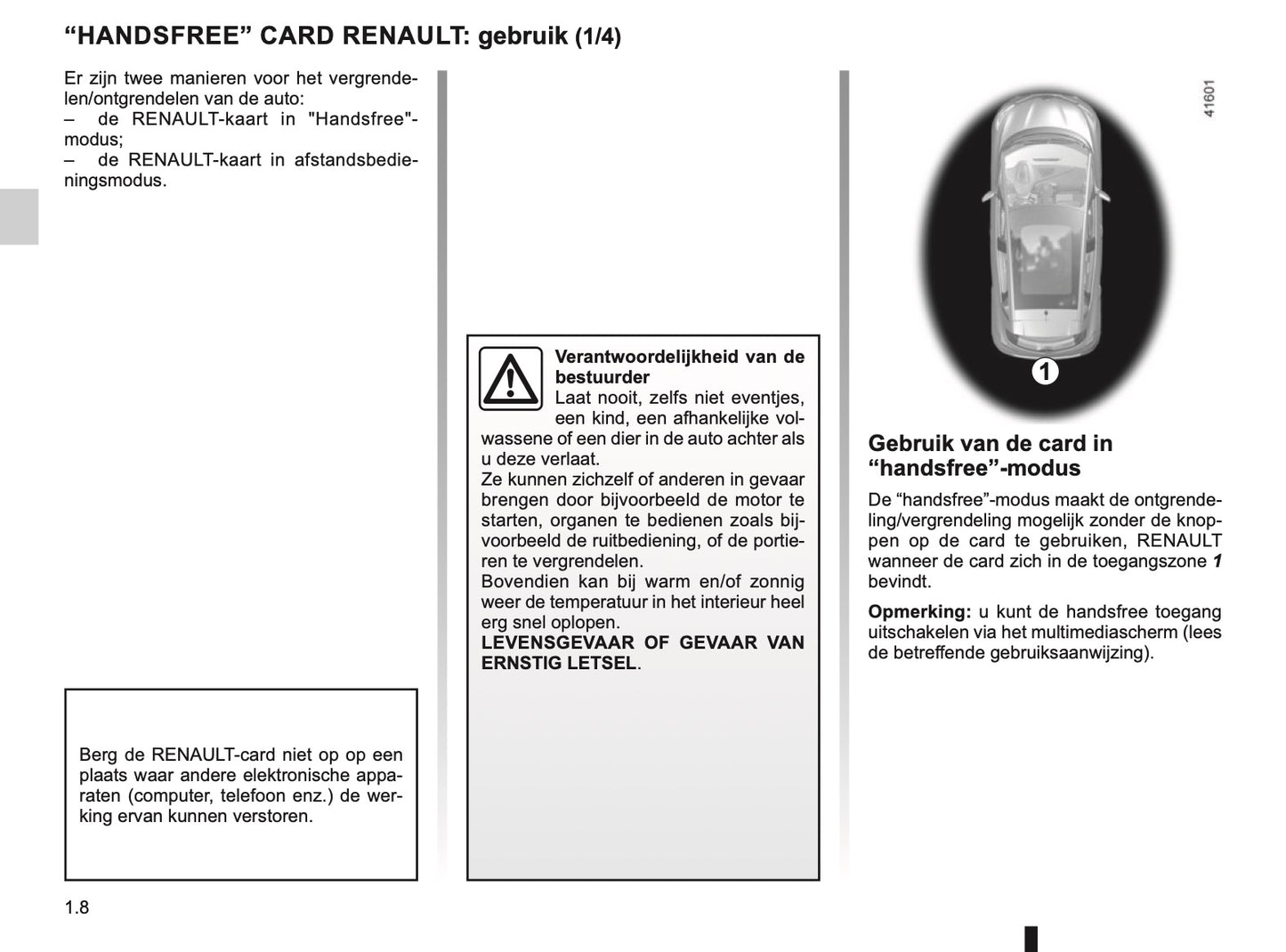2019-2020 Renault Scenic/Grand Scenic Owner's Manual | Dutch