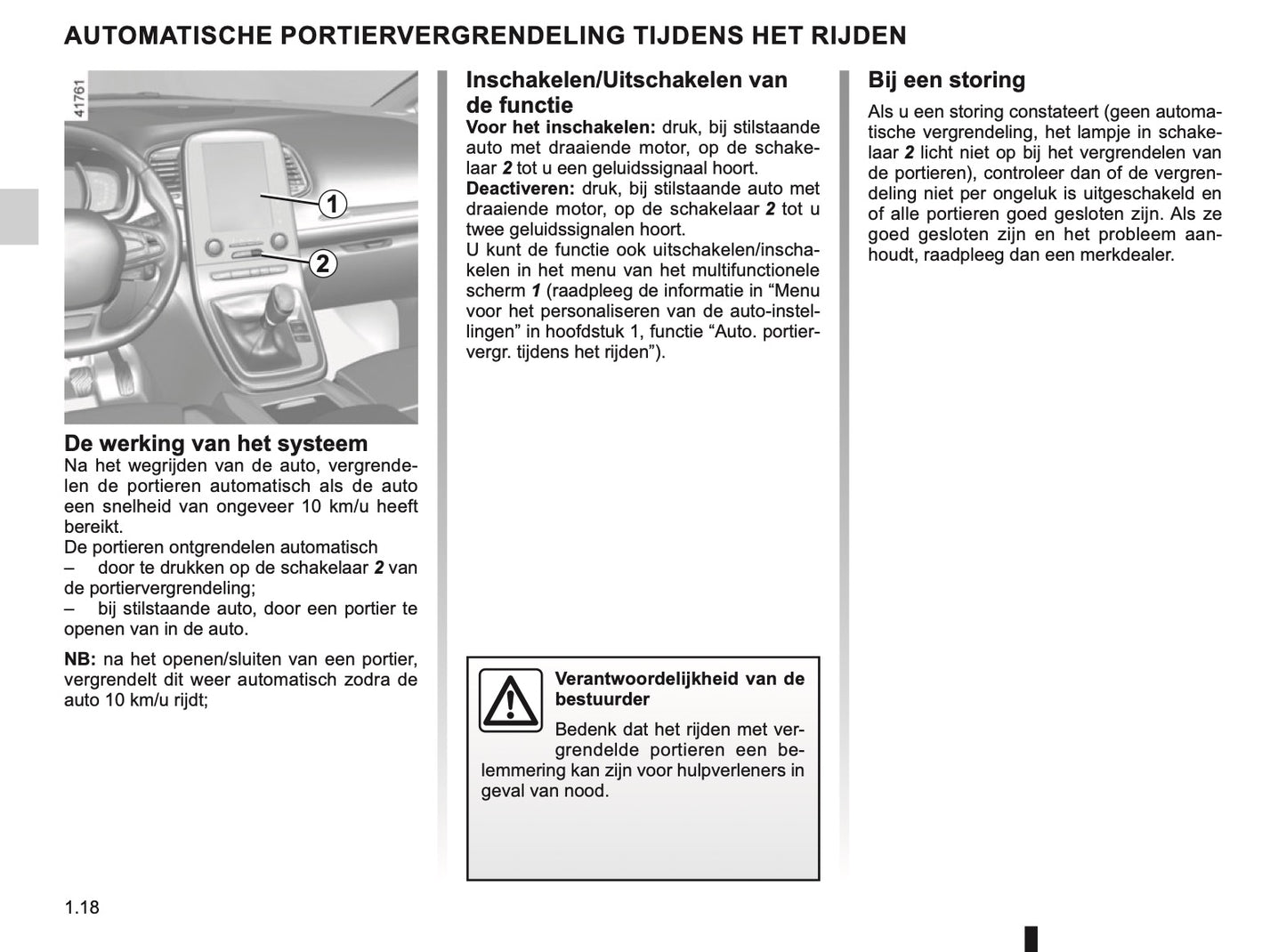 2019-2020 Renault Scenic/Grand Scenic Owner's Manual | Dutch