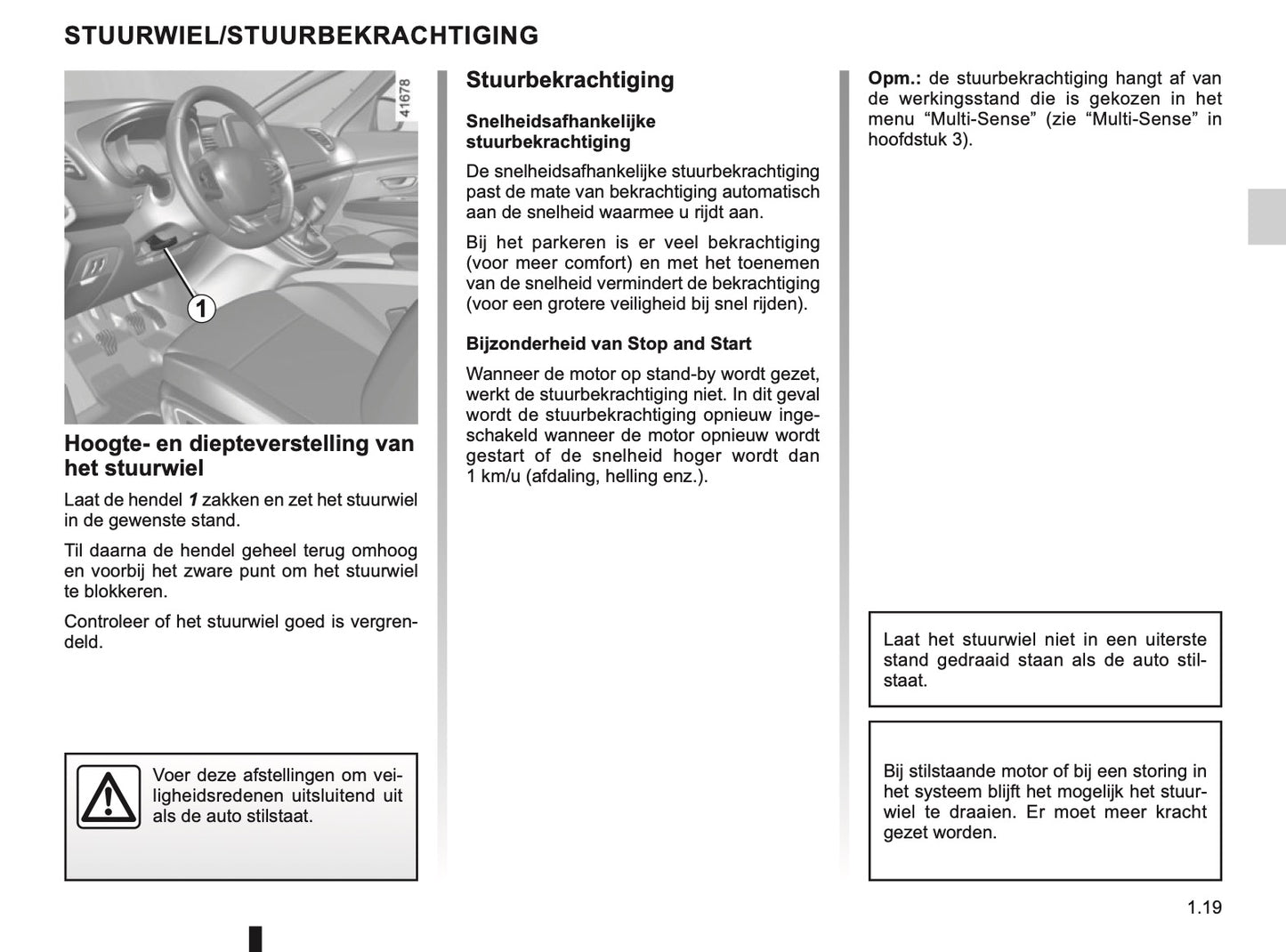 2019-2020 Renault Scenic/Grand Scenic Owner's Manual | Dutch
