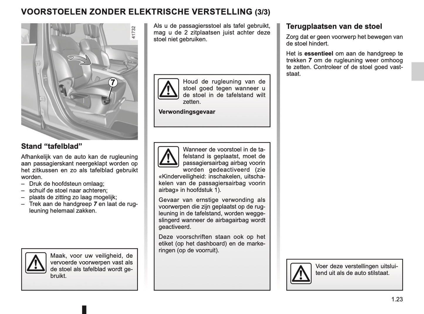 2019-2020 Renault Scenic/Grand Scenic Owner's Manual | Dutch