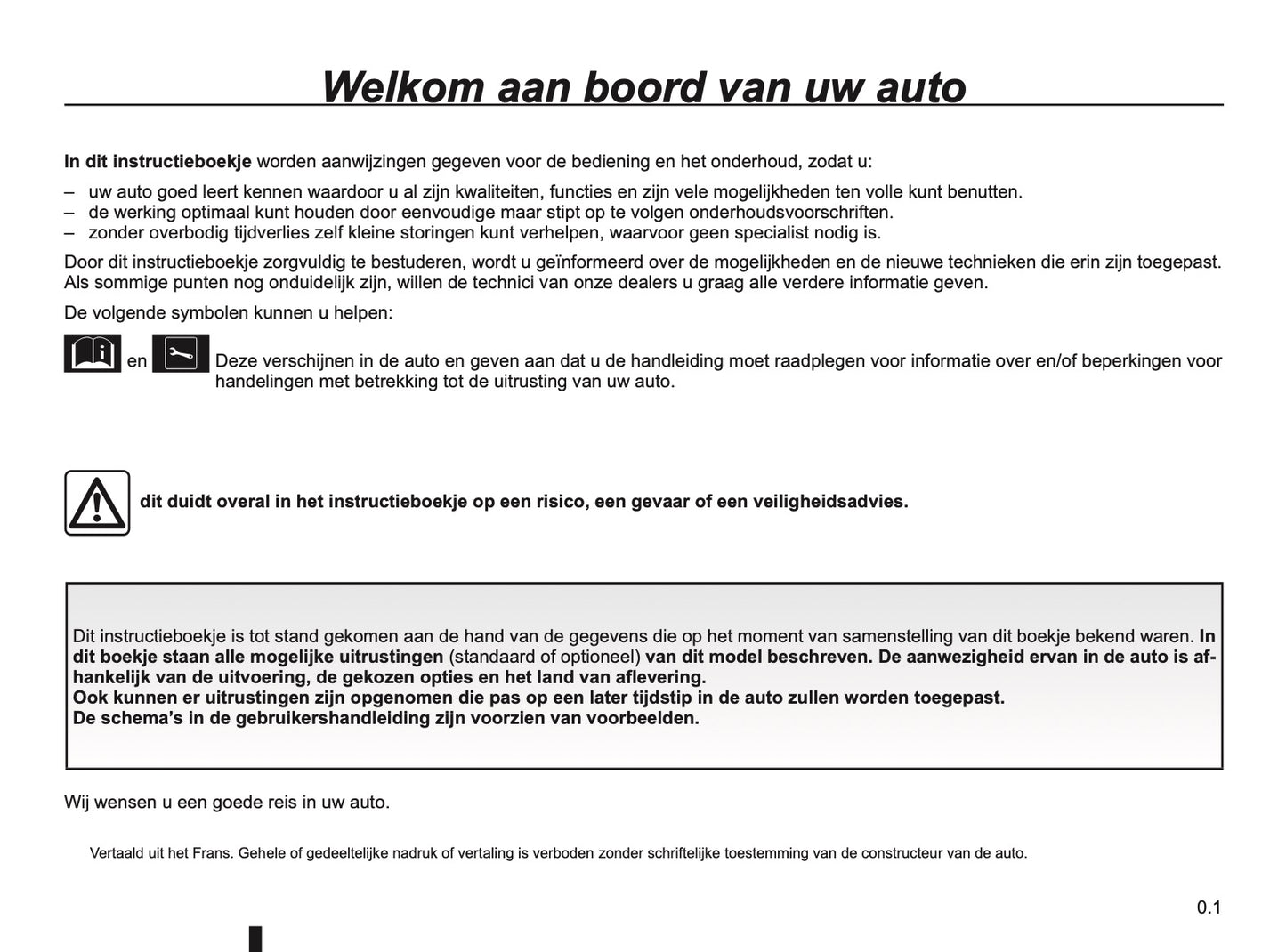 2019-2020 Renault Scenic/Grand Scenic Owner's Manual | Dutch