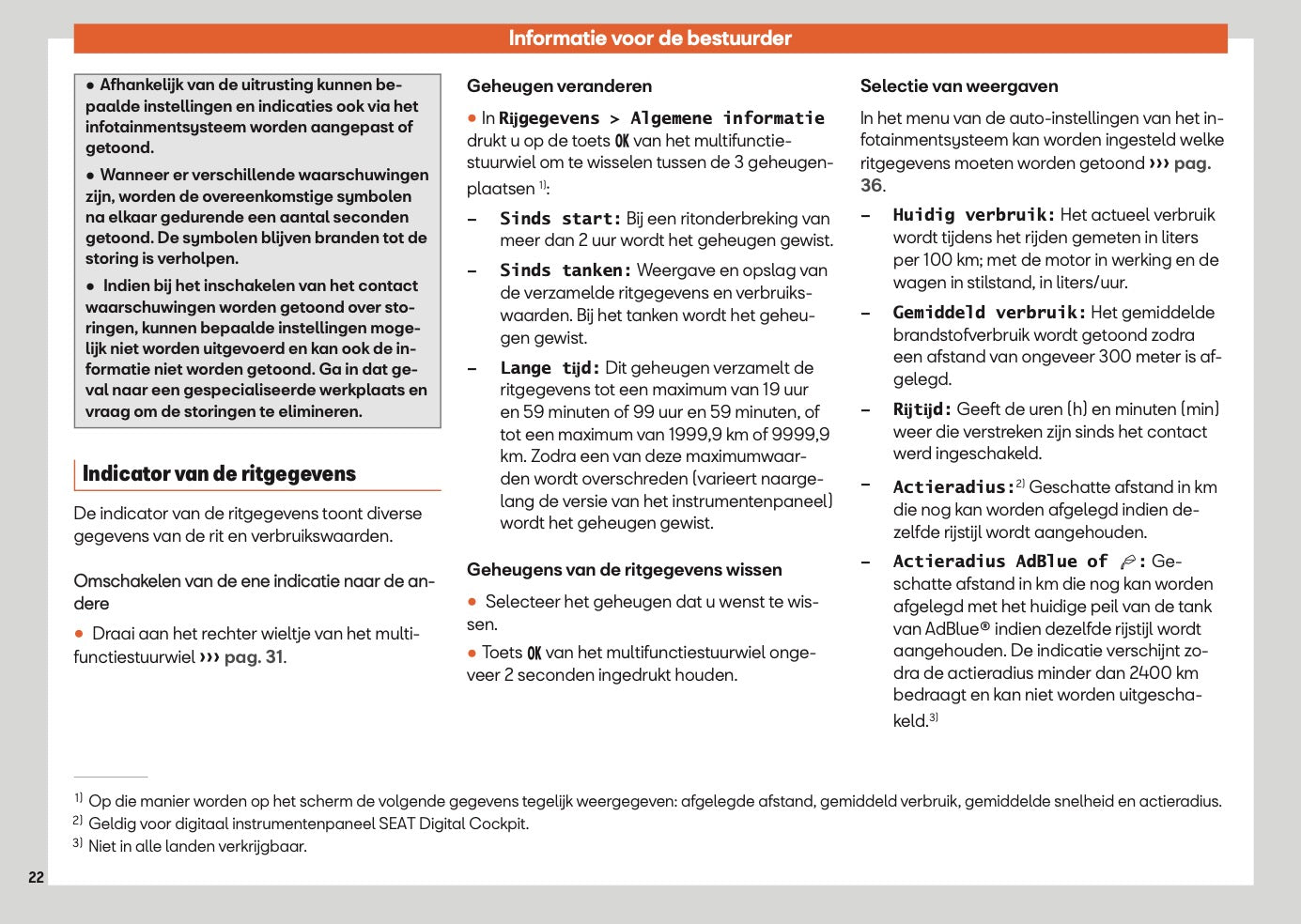 2024 Seat Ateca Owner's Manual | Dutch