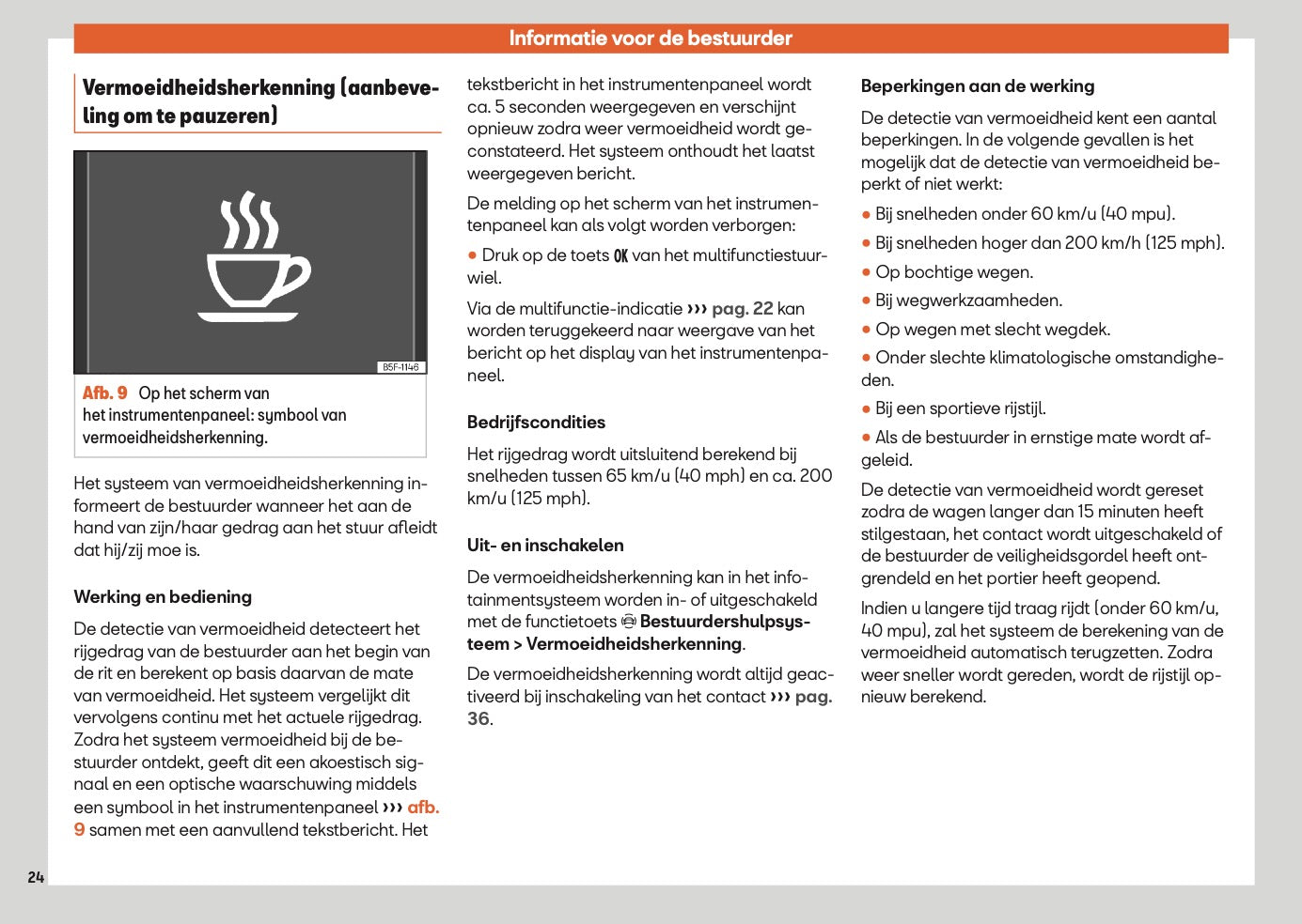 2024 Seat Ateca Owner's Manual | Dutch
