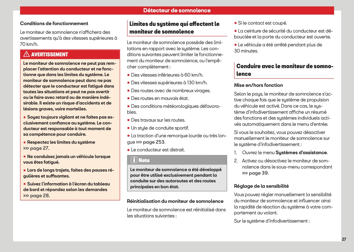 2026 Seat Ibiza Owner's Manual | French