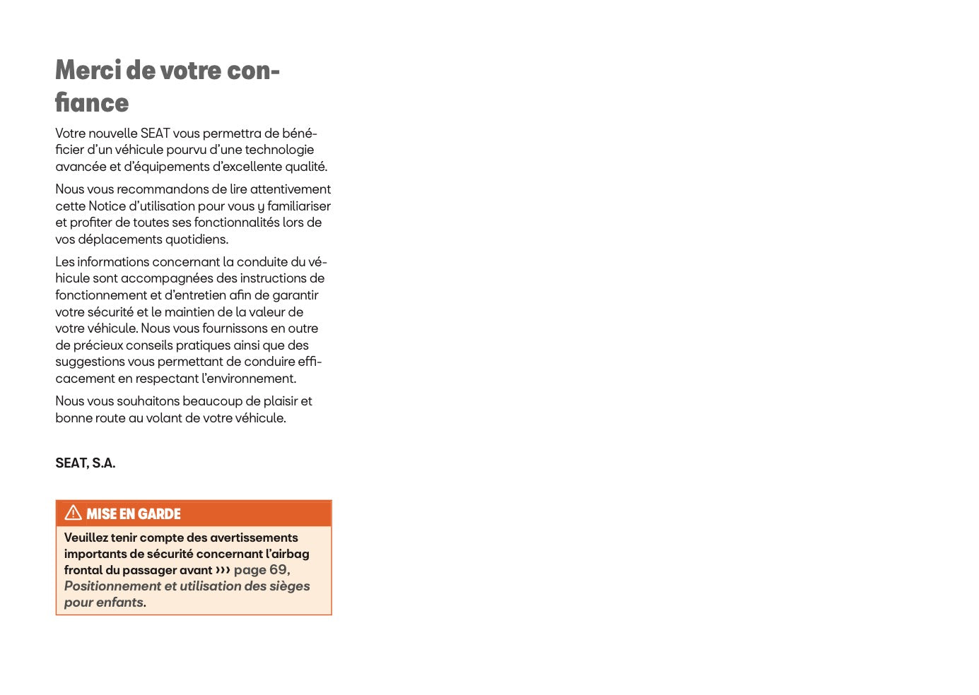 2025 Seat Leon/Leon Sportstourer Owner's Manual | French
