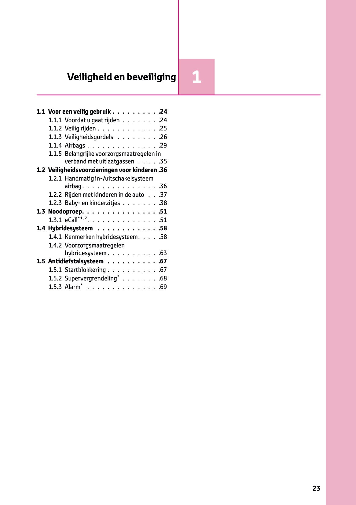 2025 Toyota Yaris Cross Hybrid Owner's Manual | Dutch