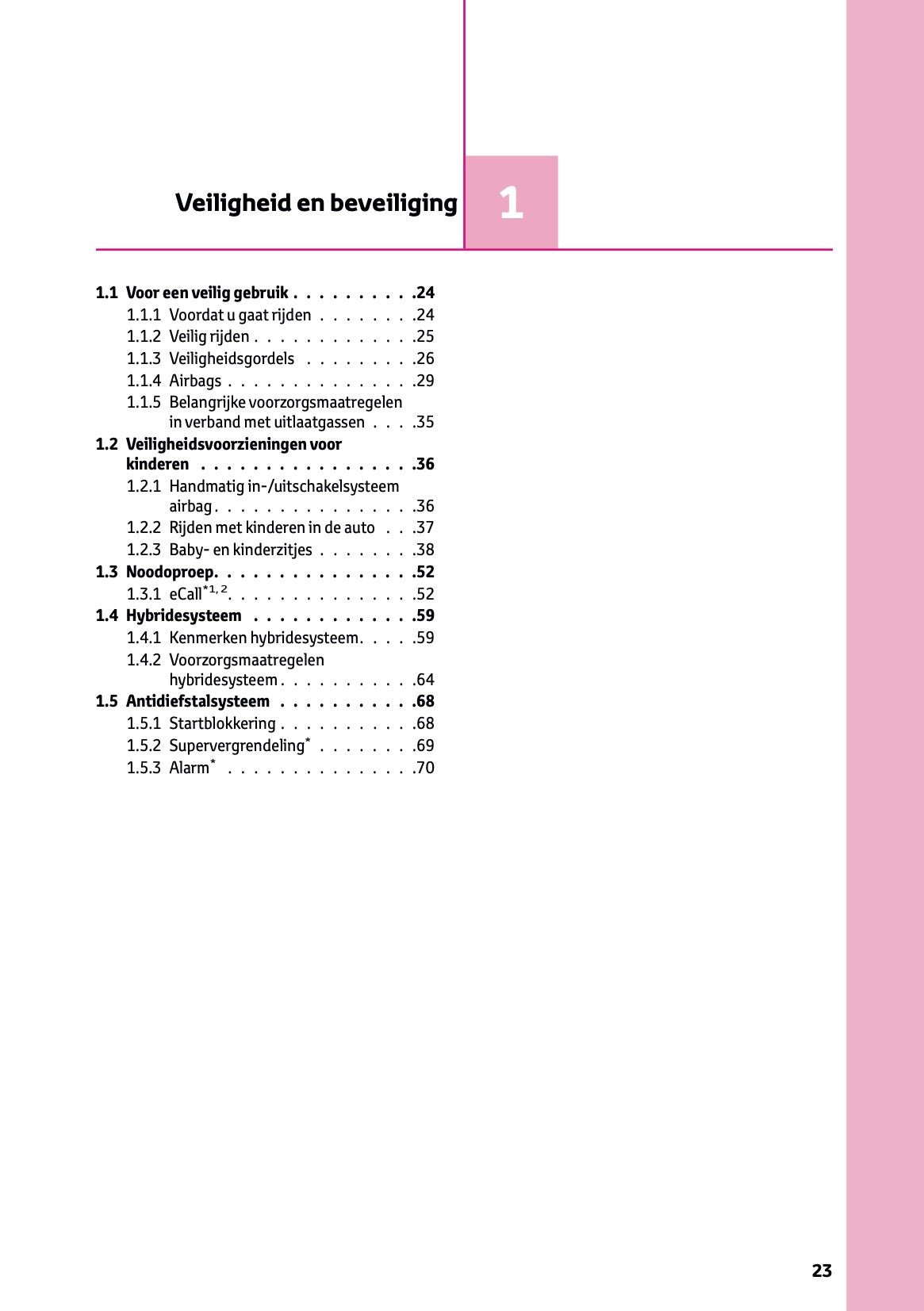2025 Toyota Yaris Hybrid Owner's Manual | Dutch