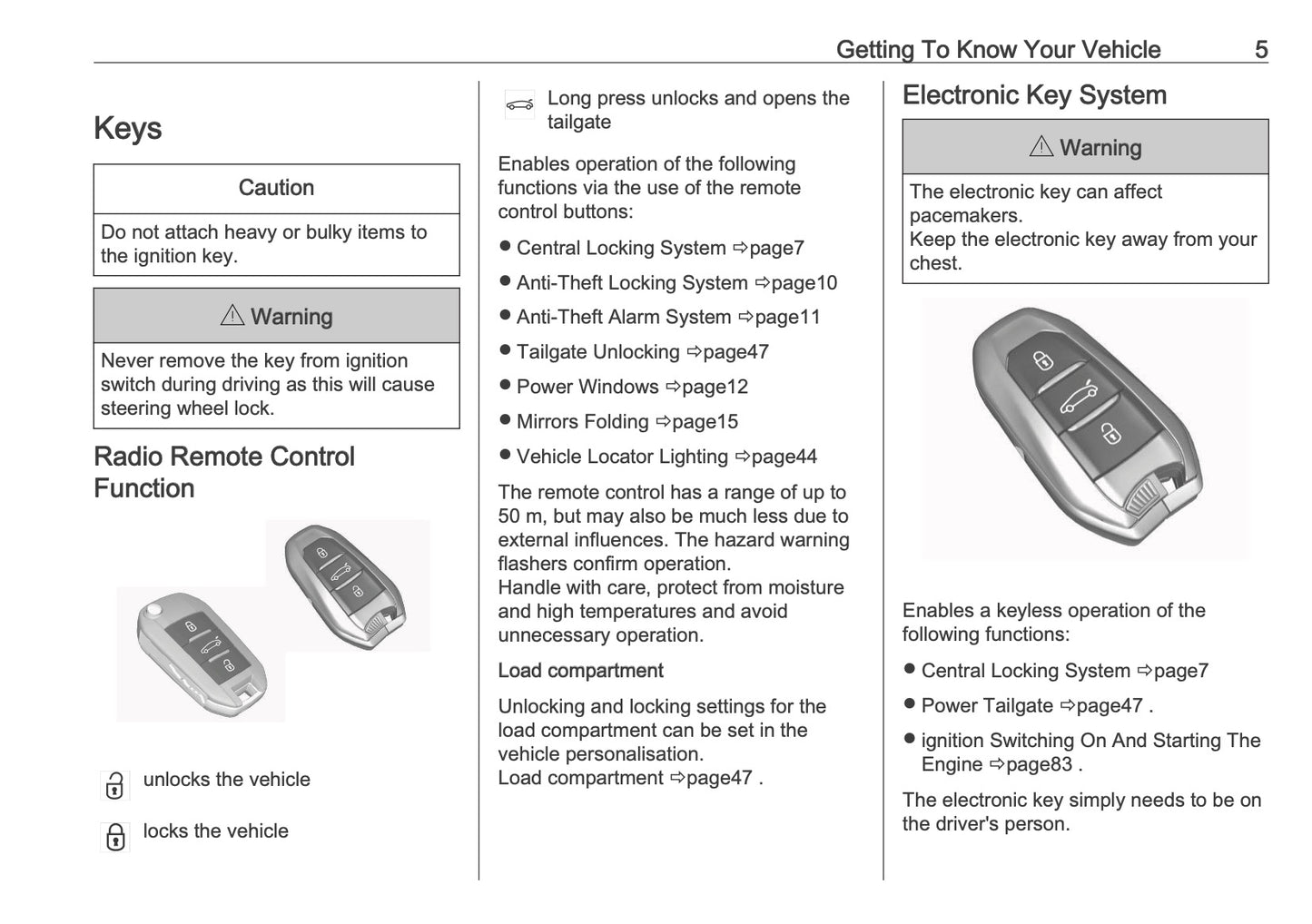 2025 Vauxhall Corsa Owner's Manual | English