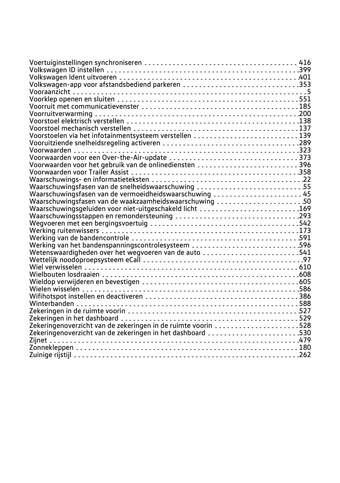 2024-2025 Volkswagen Passat Variant Owner's Manual | Dutch