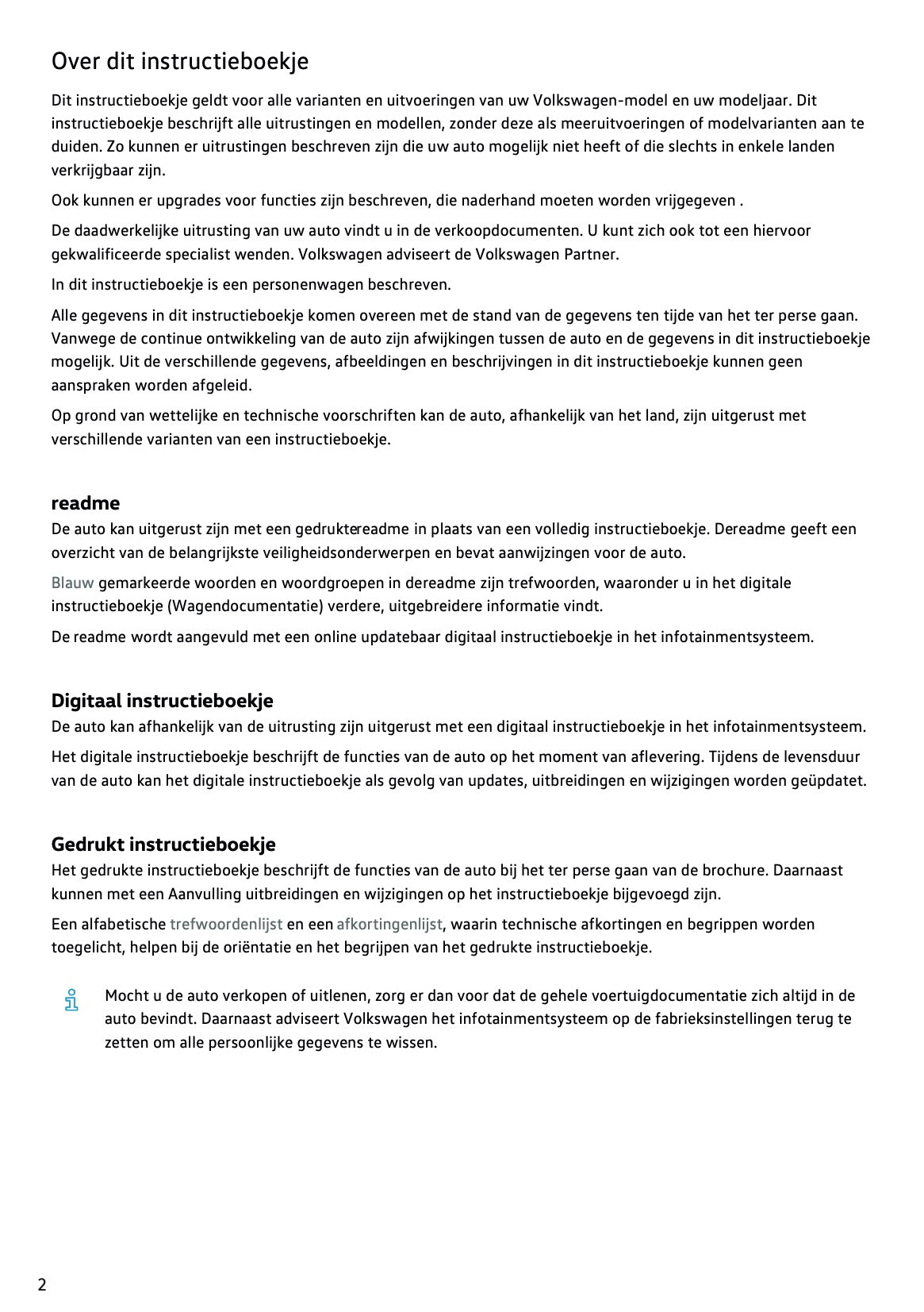 2024-2025 Volkswagen Passat Variant Owner's Manual | Dutch