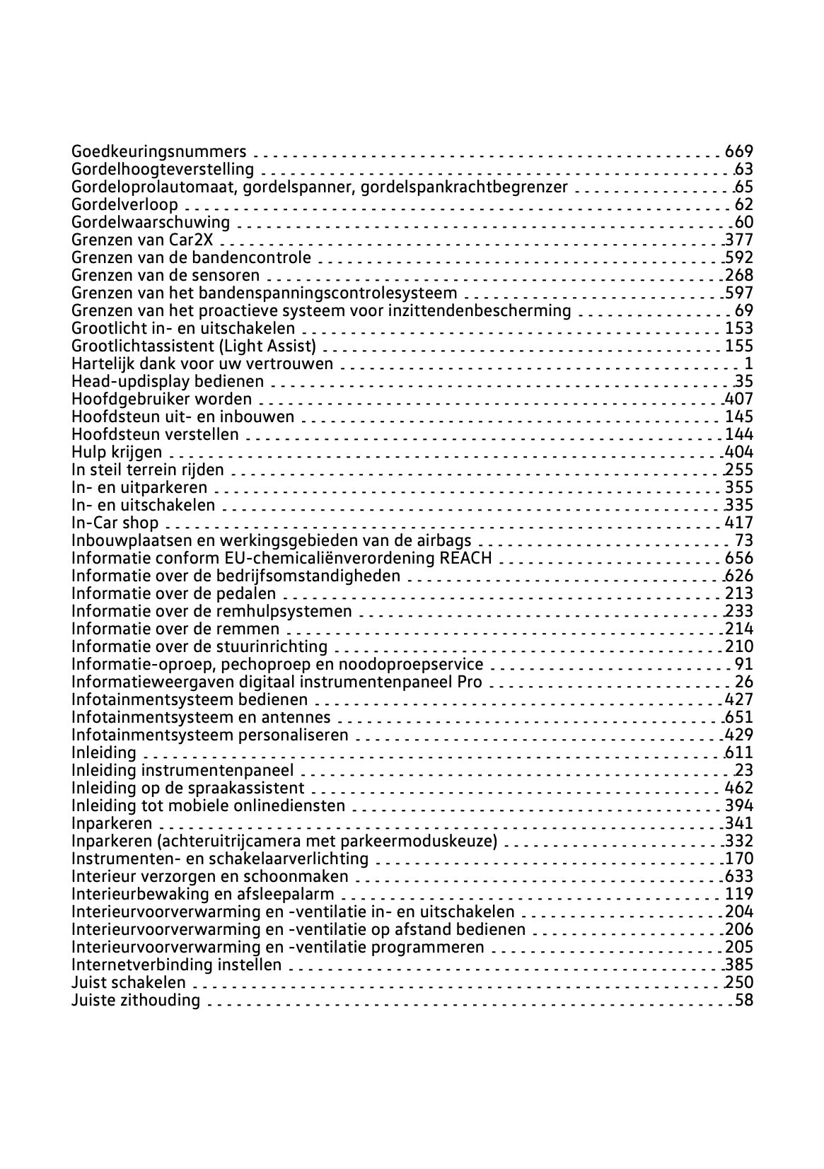 2024-2025 Volkswagen Passat Variant Owner's Manual | Dutch