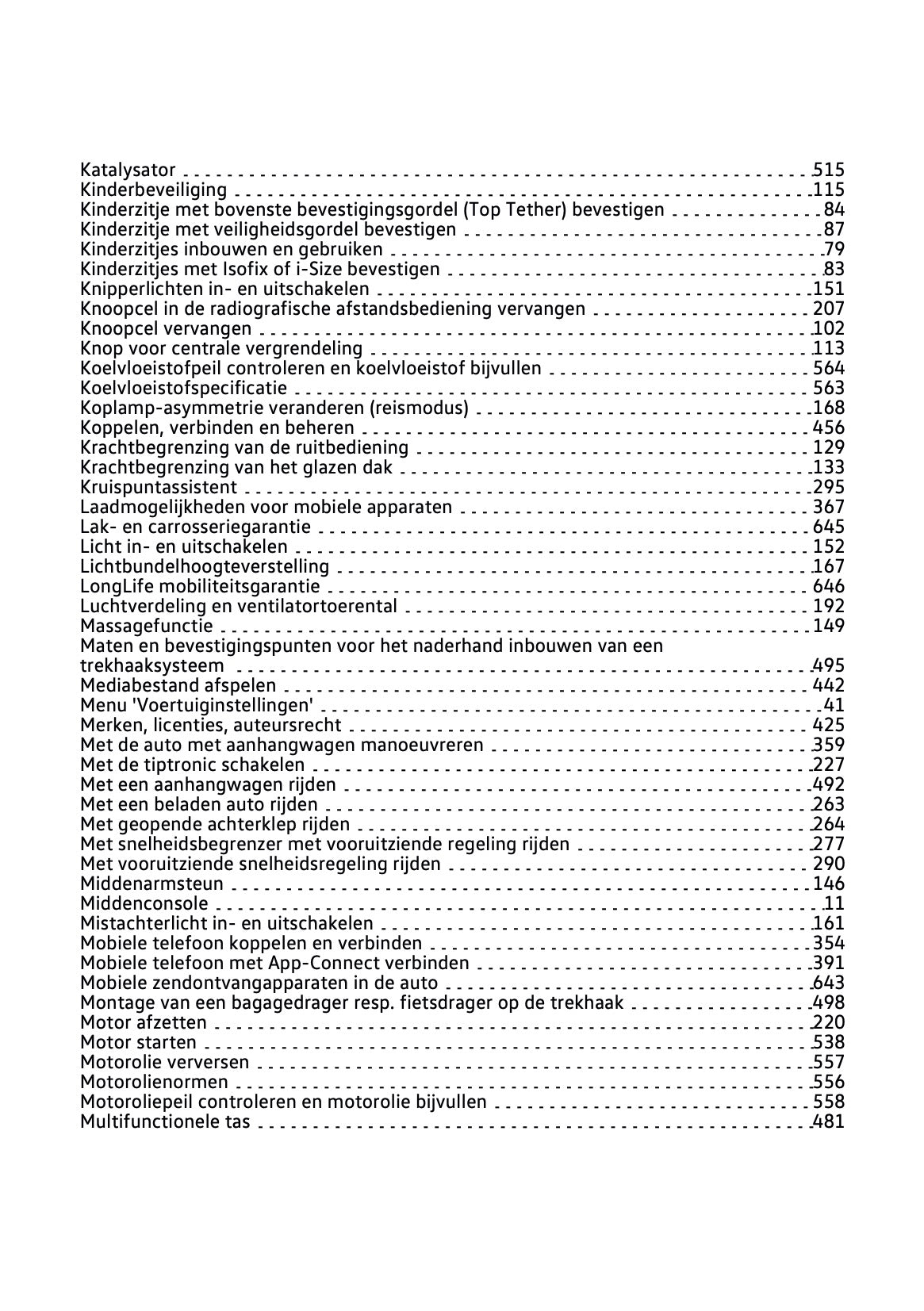 2024-2025 Volkswagen Passat Variant Owner's Manual | Dutch