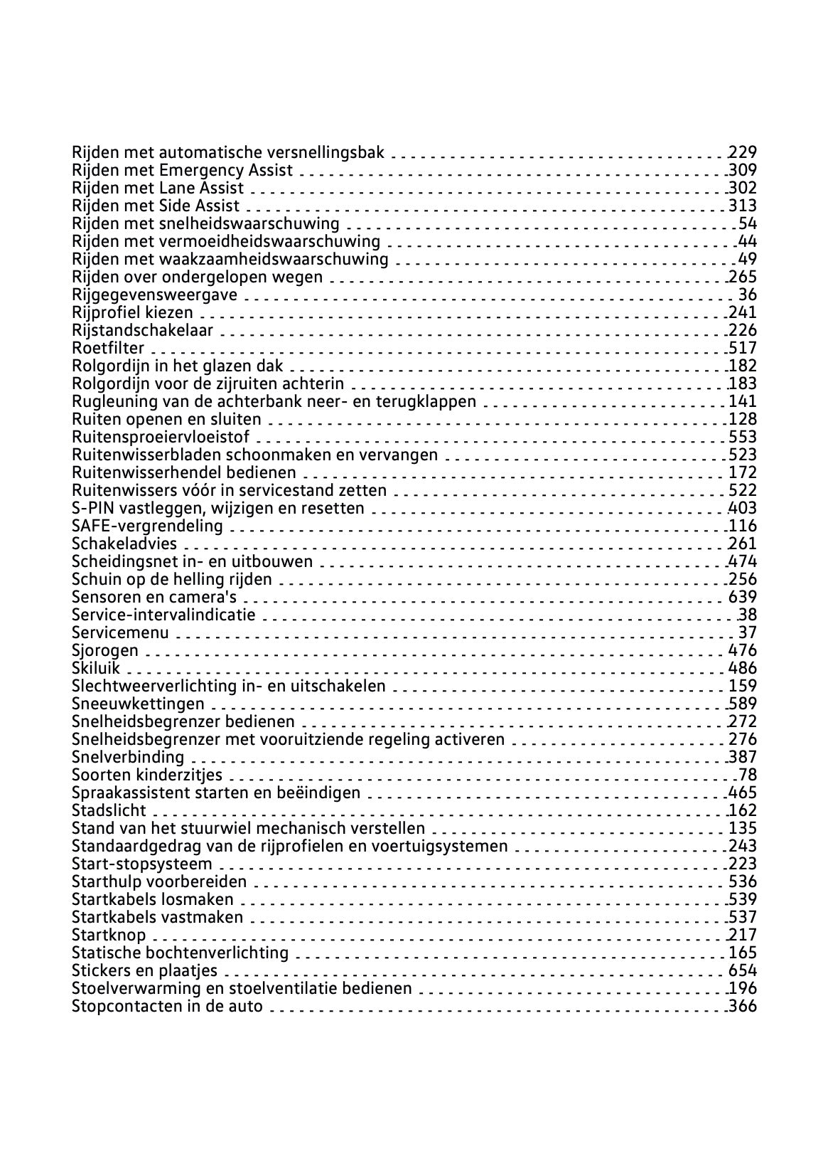 2024-2025 Volkswagen Passat Variant Owner's Manual | Dutch