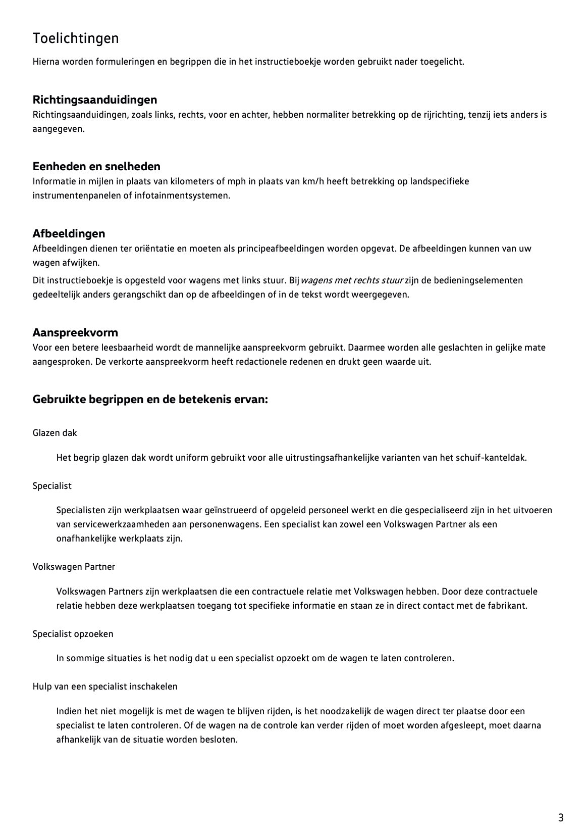 2021-2022 Volkswagen T-Cross Owner's Manual | Dutch