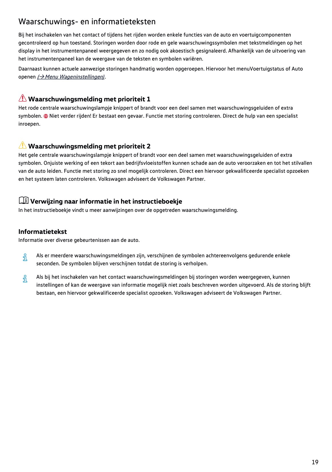 2021-2022 Volkswagen T-Cross Owner's Manual | Dutch