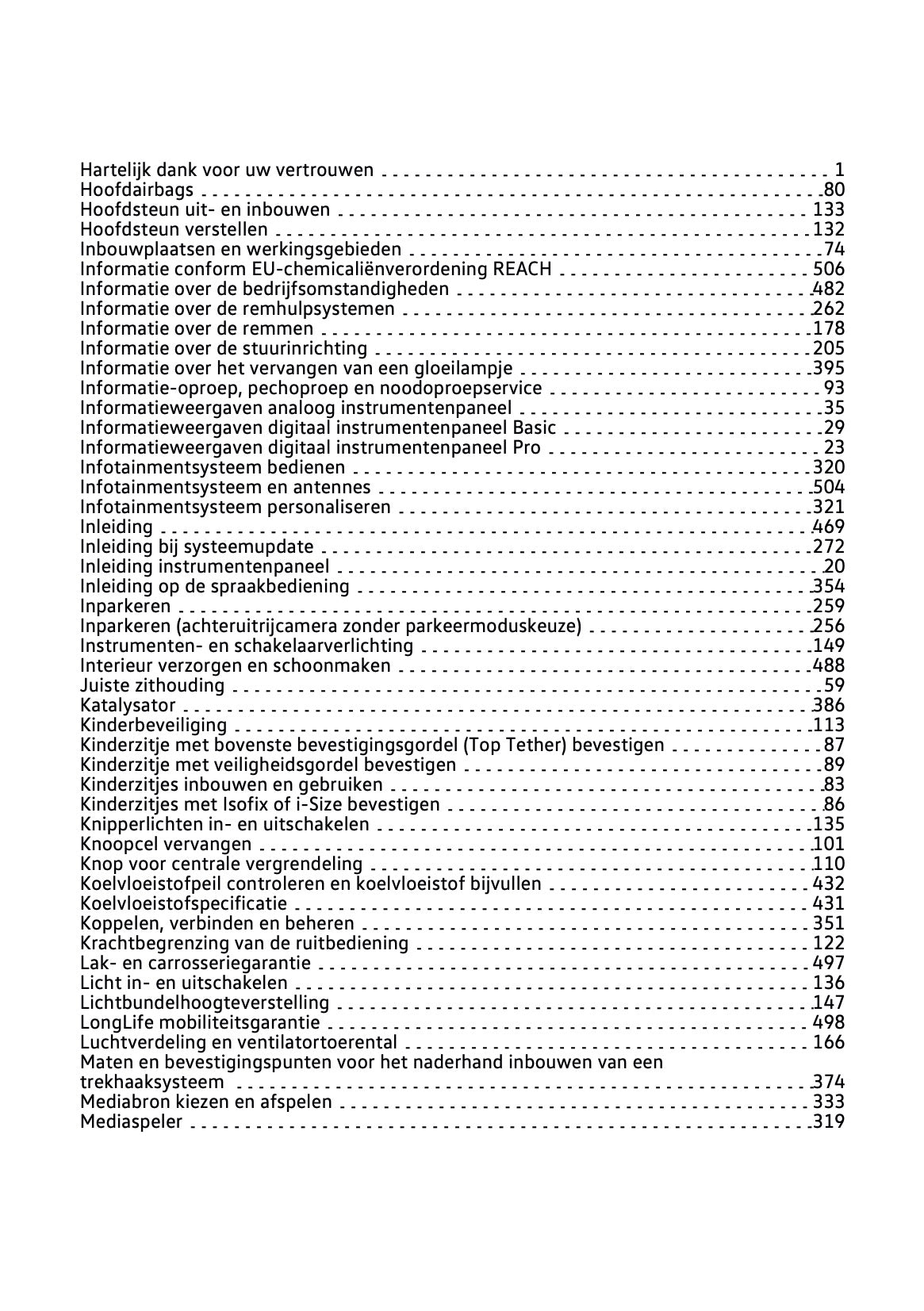 2021-2022 Volkswagen T-Cross Owner's Manual | Dutch