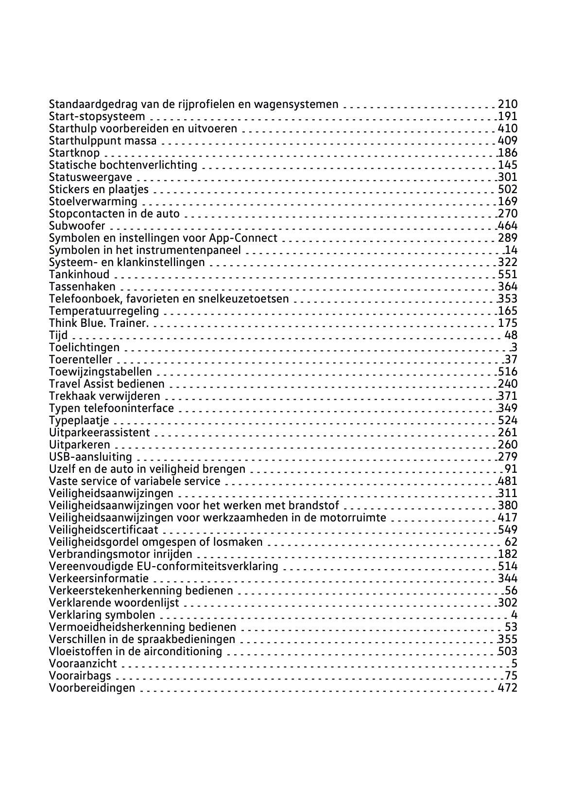 2021-2022 Volkswagen T-Cross Owner's Manual | Dutch