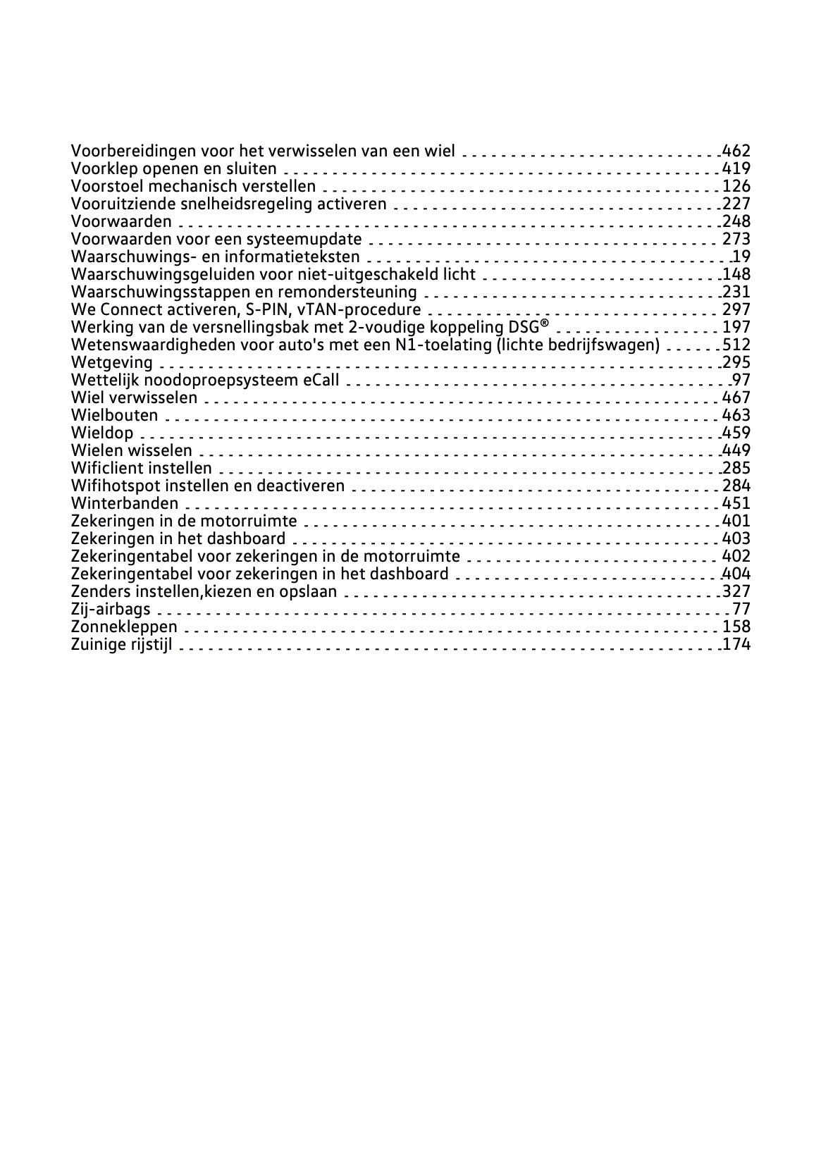 2021-2022 Volkswagen T-Cross Owner's Manual | Dutch
