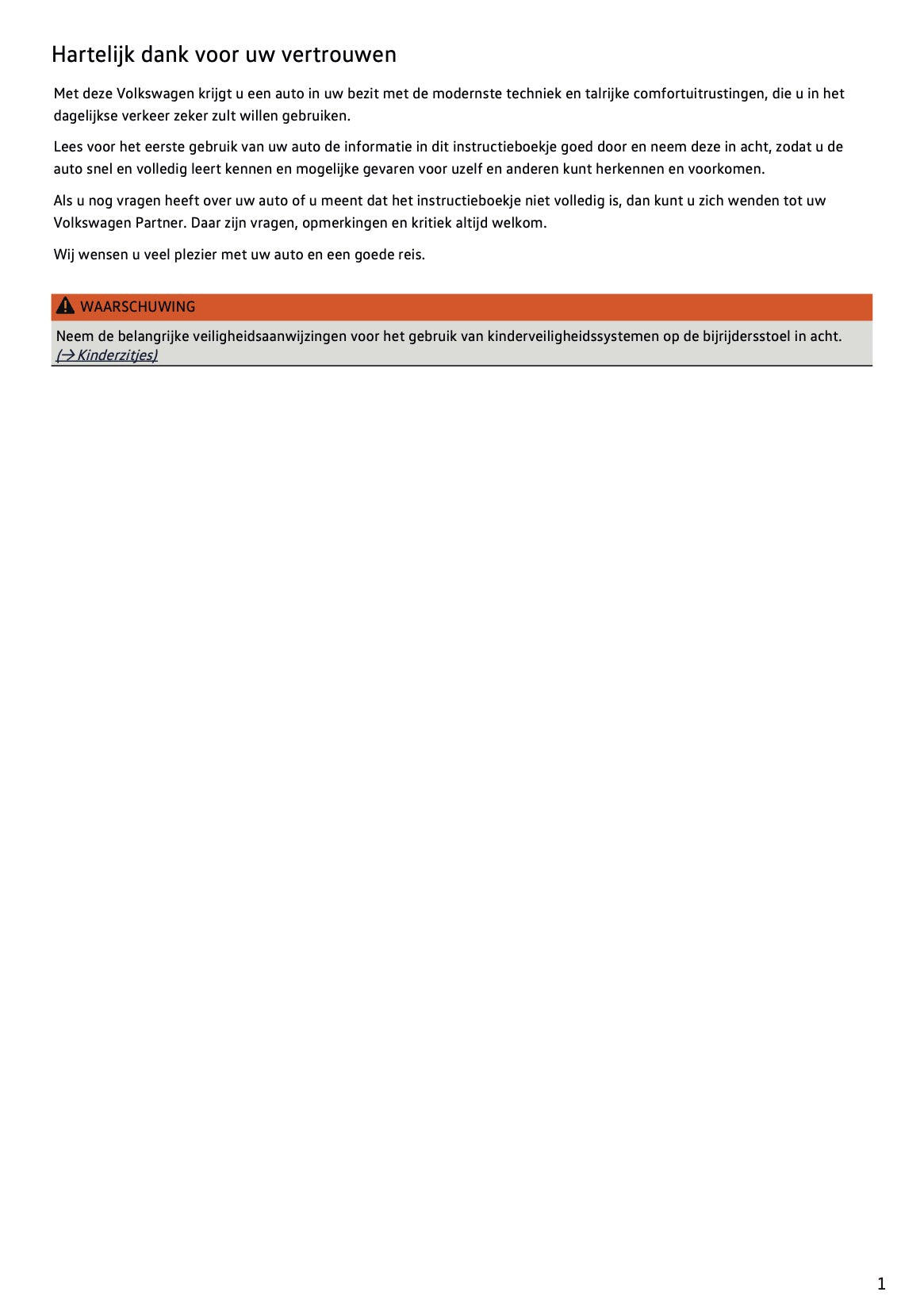 2022-2023 Volkswagen T-Cross Owner's Manual | Dutch