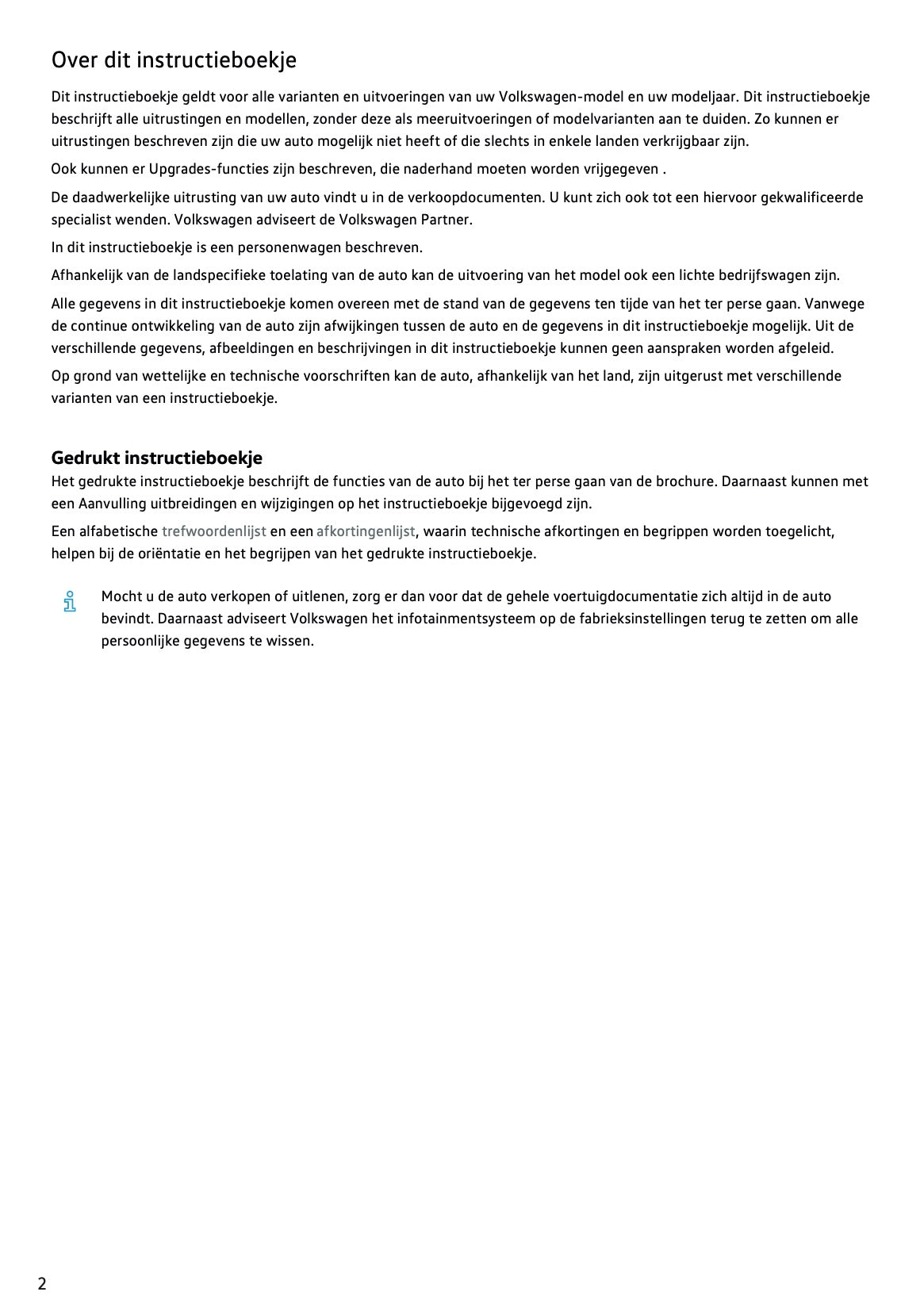2022-2023 Volkswagen T-Cross Owner's Manual | Dutch