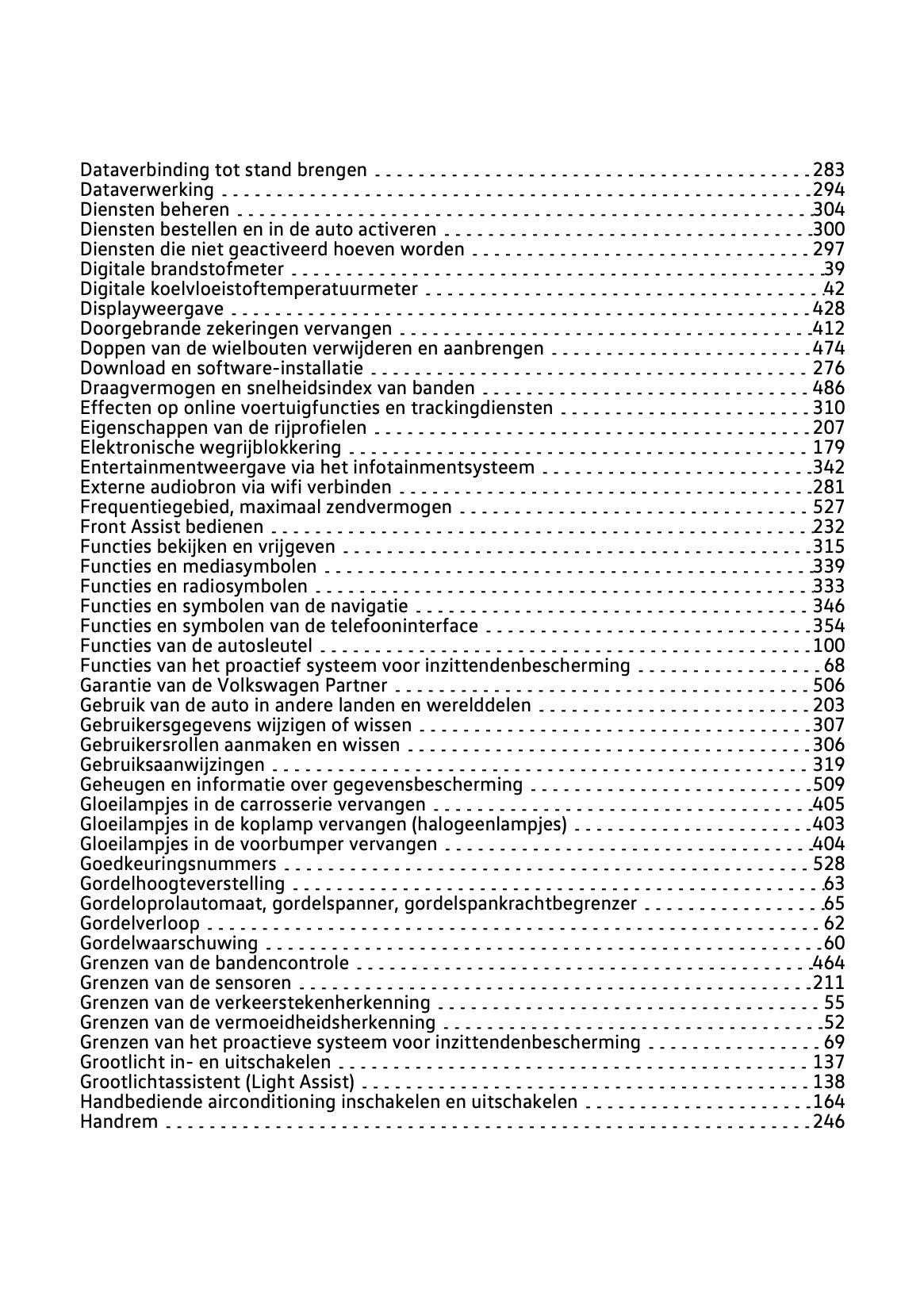 2022-2023 Volkswagen T-Cross Owner's Manual | Dutch