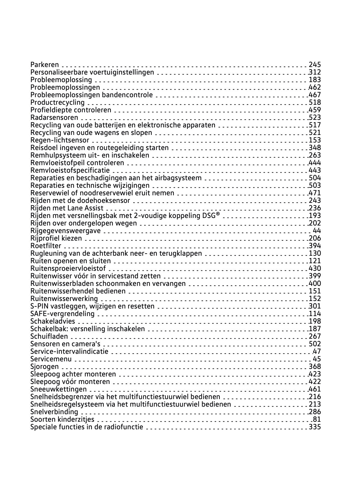 2022-2023 Volkswagen T-Cross Owner's Manual | Dutch