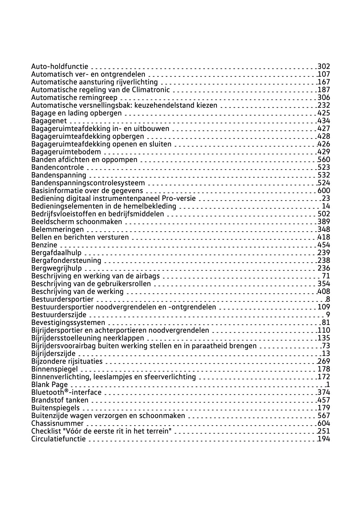 2021-2022 Volkswagen Tiguan Owner's Manual | Dutch