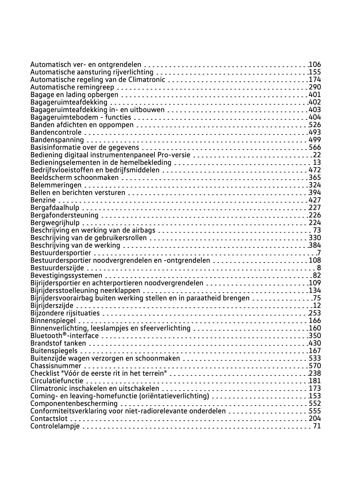 2022 Volkswagen T-Roc Owner's Manual | Dutch