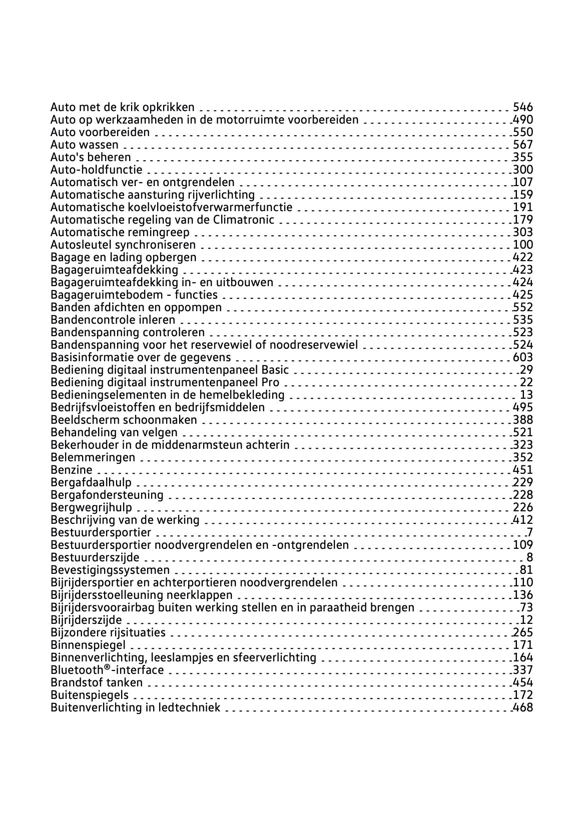 2023-2024 Volkswagen T-Roc Owner's Manual | Dutch