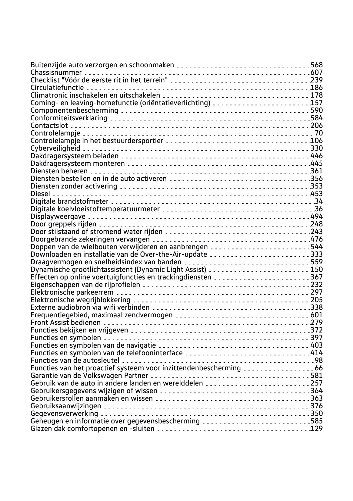 2023-2024 Volkswagen T-Roc Owner's Manual | Dutch